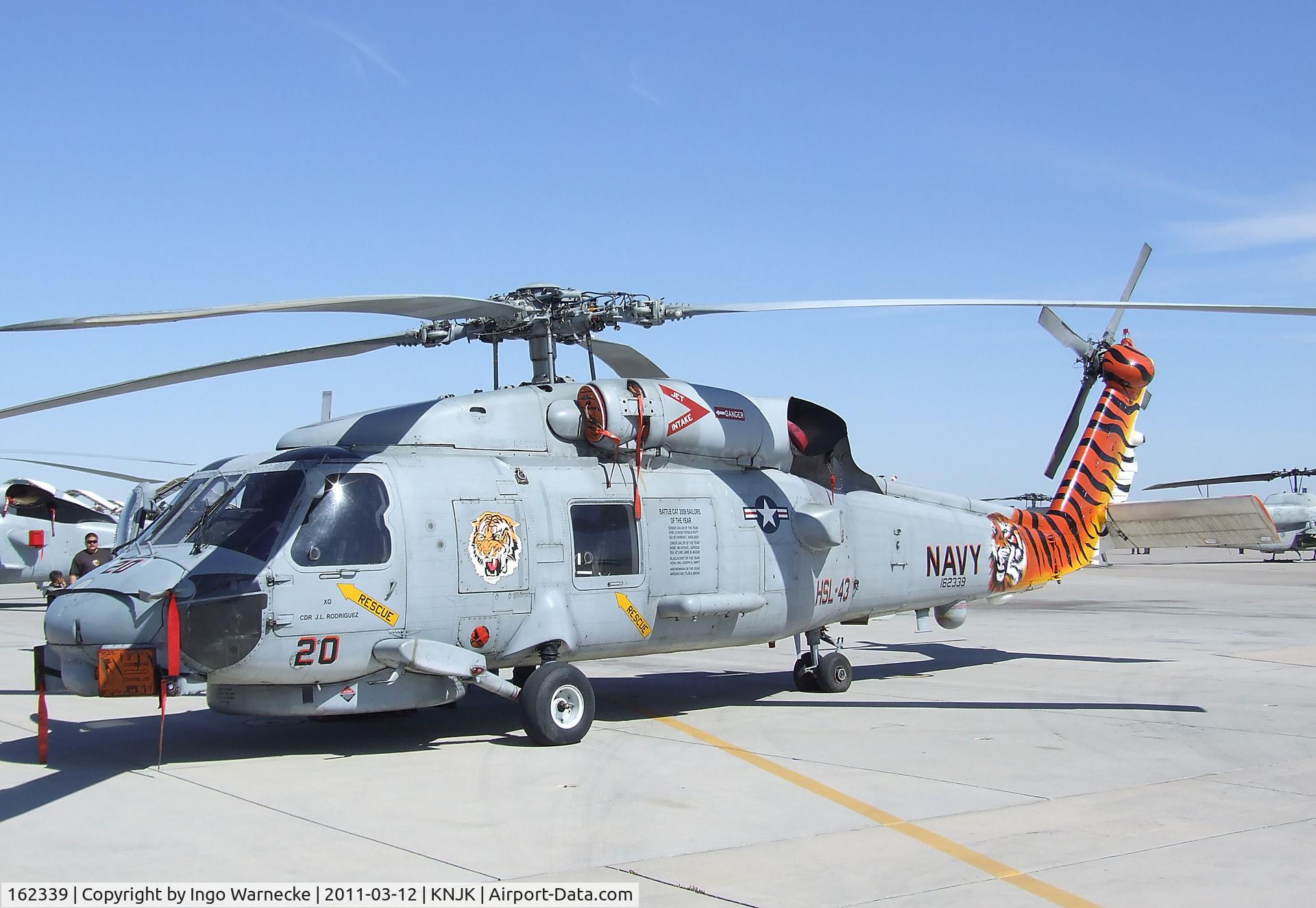 162339, Sikorsky SH-60B Seahawk C/N Not found 162339, Sikorsky SH-60B Seahawk of the US Navy in 'Battle Cats' special colours at the 2011 airshow at El Centro NAS, CA