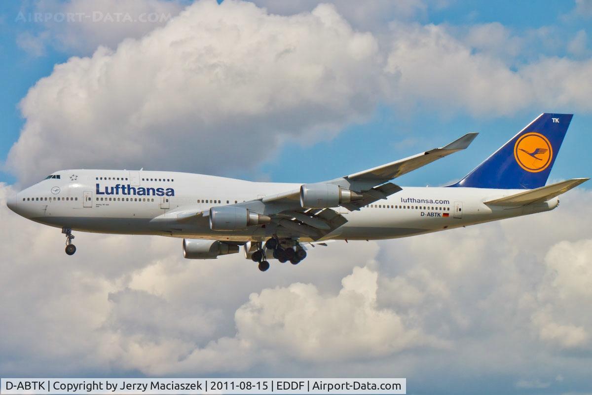 D-ABTK, 2001 Boeing 747-430 C/N 29871, Boeing 747-430
