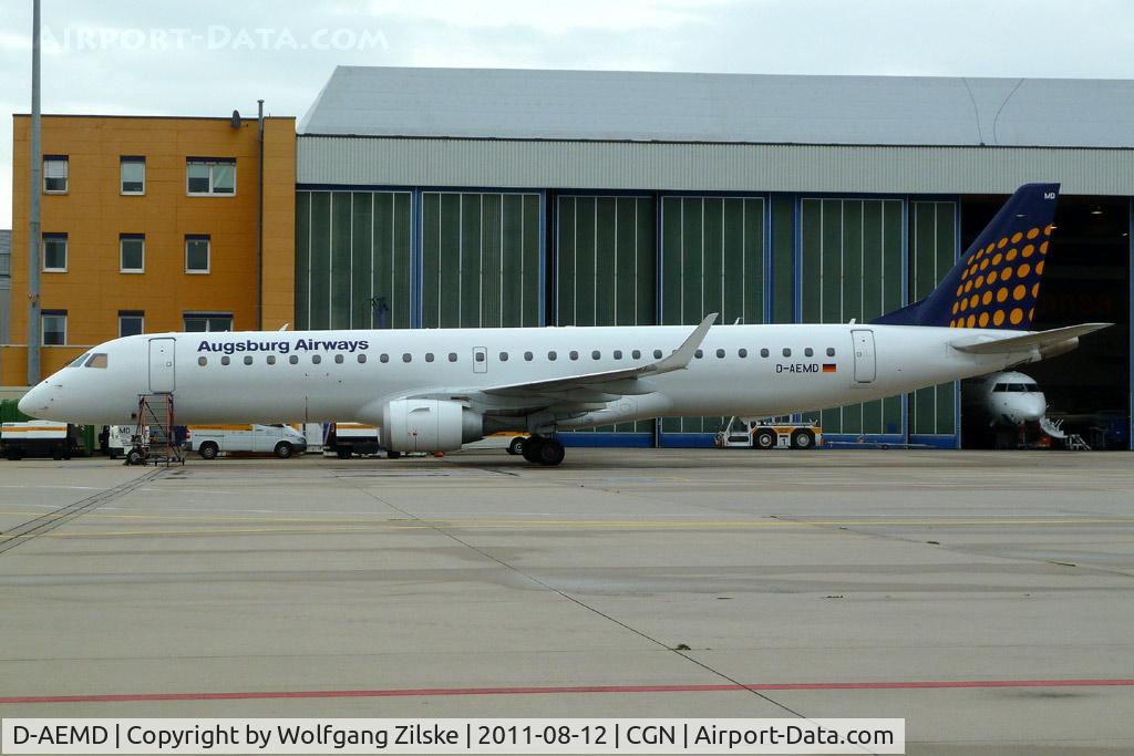 D-AEMD, 2009 Embraer 195LR (ERJ-190-200LR) C/N 19000305, visitor