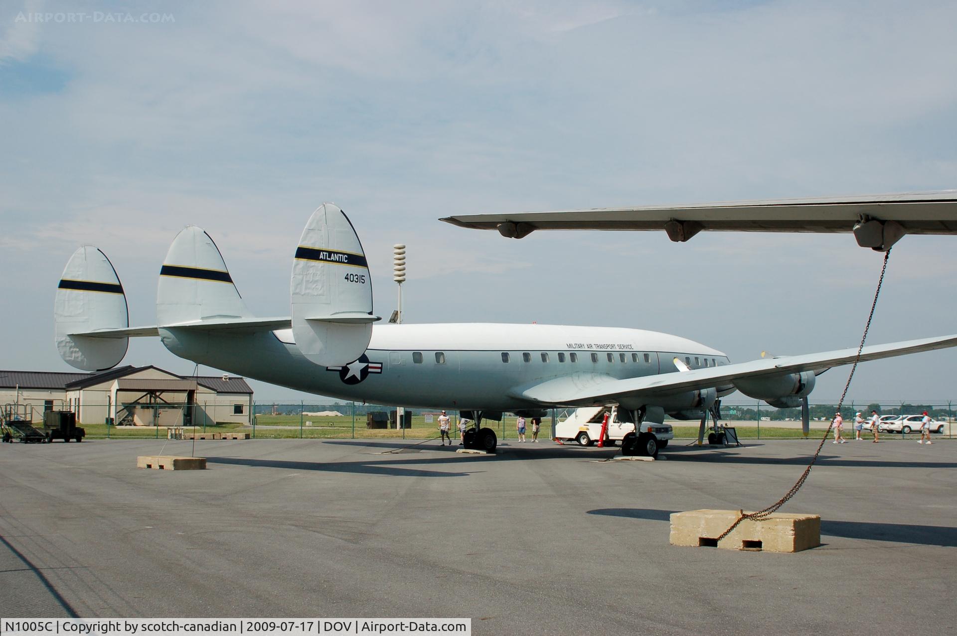 N1005C, 1955 Lockheed L-1049E/01 Super Constellation C/N 4557, 1955 Lockheed 1049E/01-55 at the Air Mobility Command Museum, Dover AFB, DE