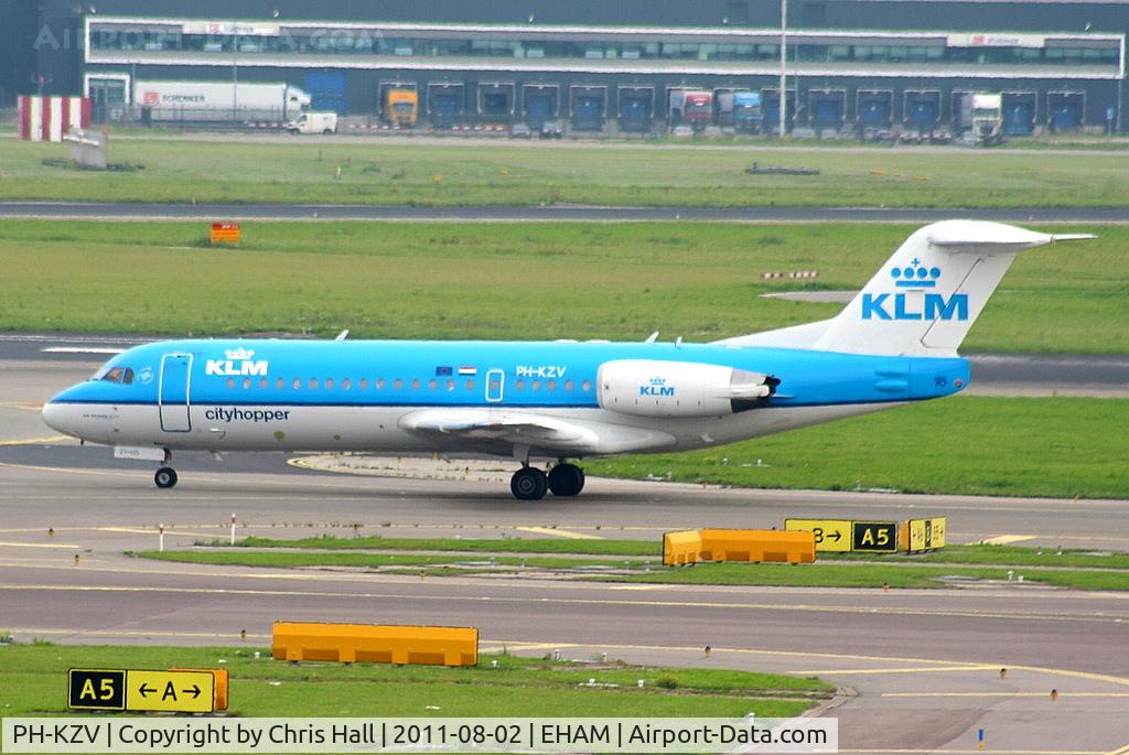 PH-KZV, 1995 Fokker 70 (F-28-0070) C/N 11556, KLM Cityhopper