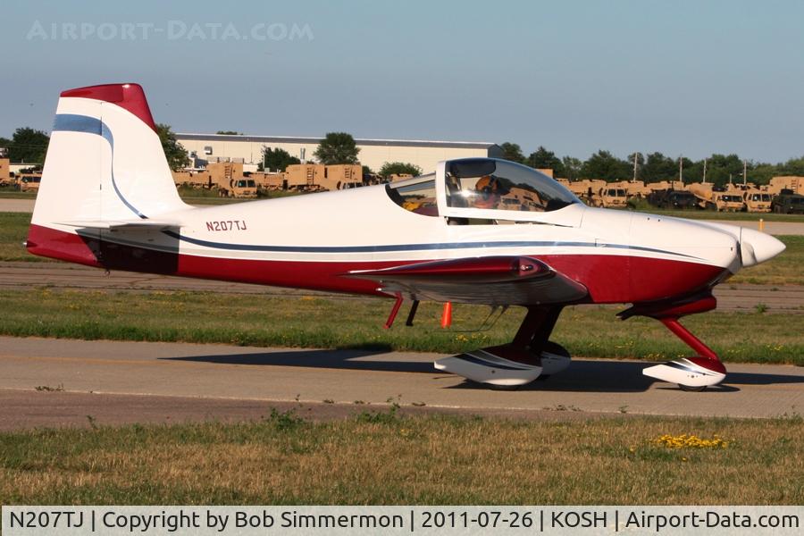 N207TJ, 2007 Vans RV-7A C/N 71909, Departing Airventure 2011.