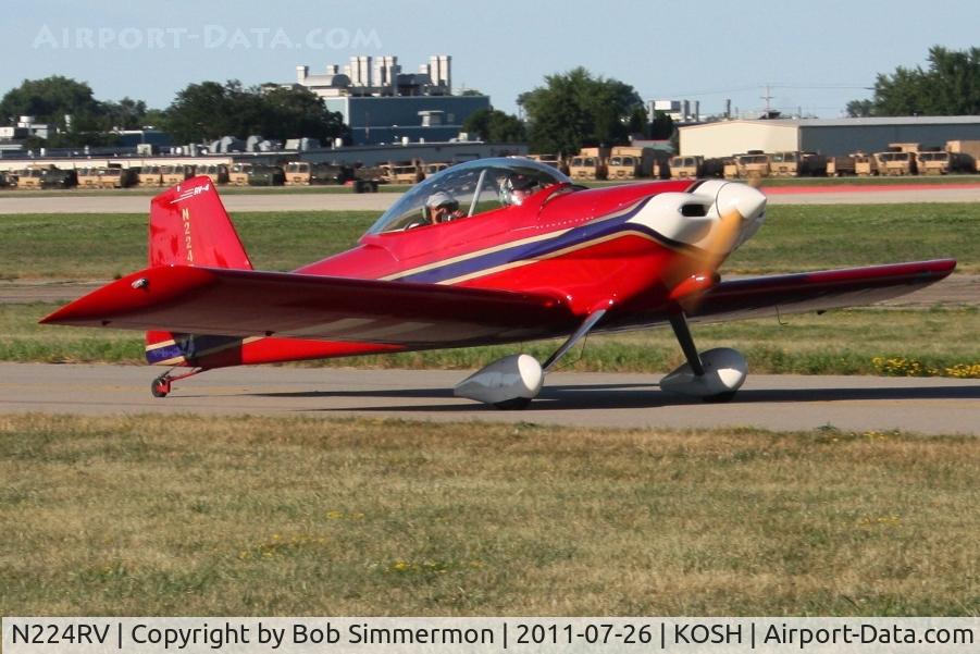 N224RV, 1999 Vans RV-4 C/N 1779, Departing Airventure 2011.