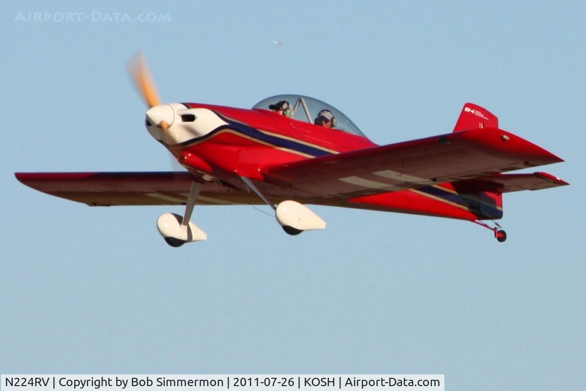 N224RV, 1999 Vans RV-4 C/N 1779, Departing Airventure 2011.