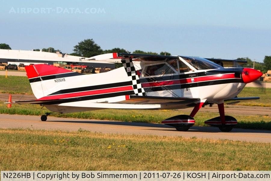 N226HB, 1980 Sorrell SNS-7 Hiperbipe C/N 226, Departing Airventure 2011.