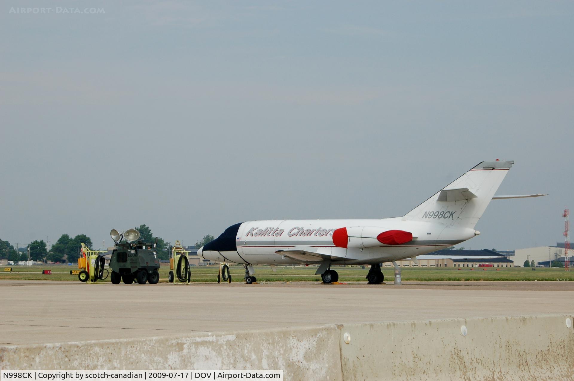 N998CK, 1967 Dassault Falcon 20 C/N 98, Kalitta Charters 1967 Dassault Falcon 20 N998CK at Dover AFB, DE