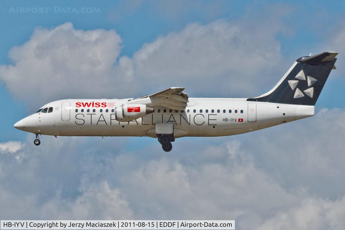 HB-IYV, 2000 British Aerospace Avro 146-RJ100 C/N E3377, AVRO 146-RJ100, c/n: E3377