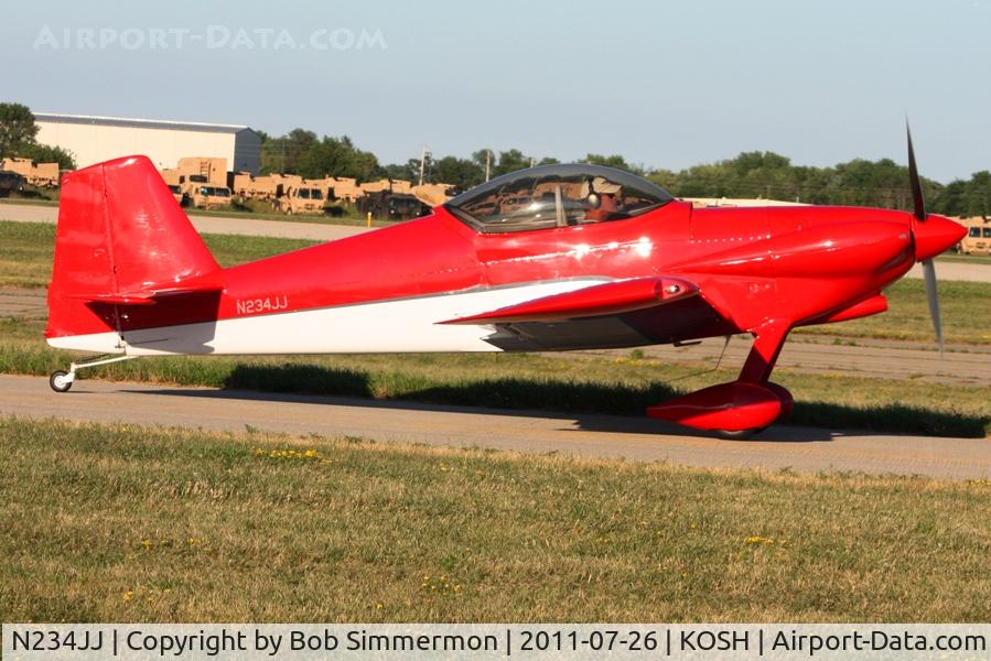 N234JJ, Vans RV-4 C/N 3416, Departing Airventure 2011.