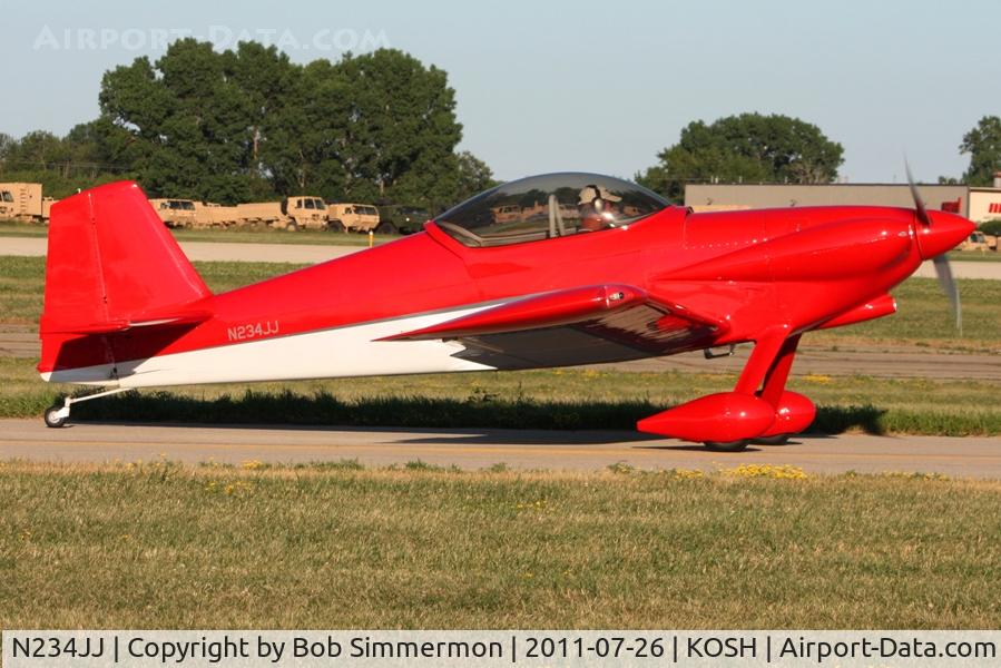 N234JJ, Vans RV-4 C/N 3416, Departing Airventure 2011.