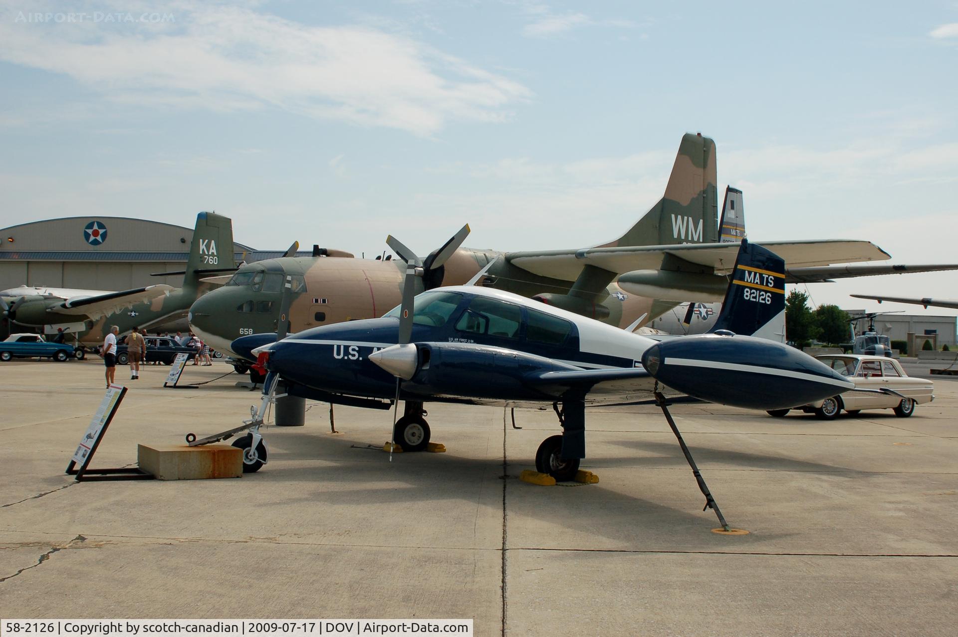 58-2126, 1958 Cessna U-3A Blue Canoe (310A) C/N 38100, 1958 Cessna U-3A 