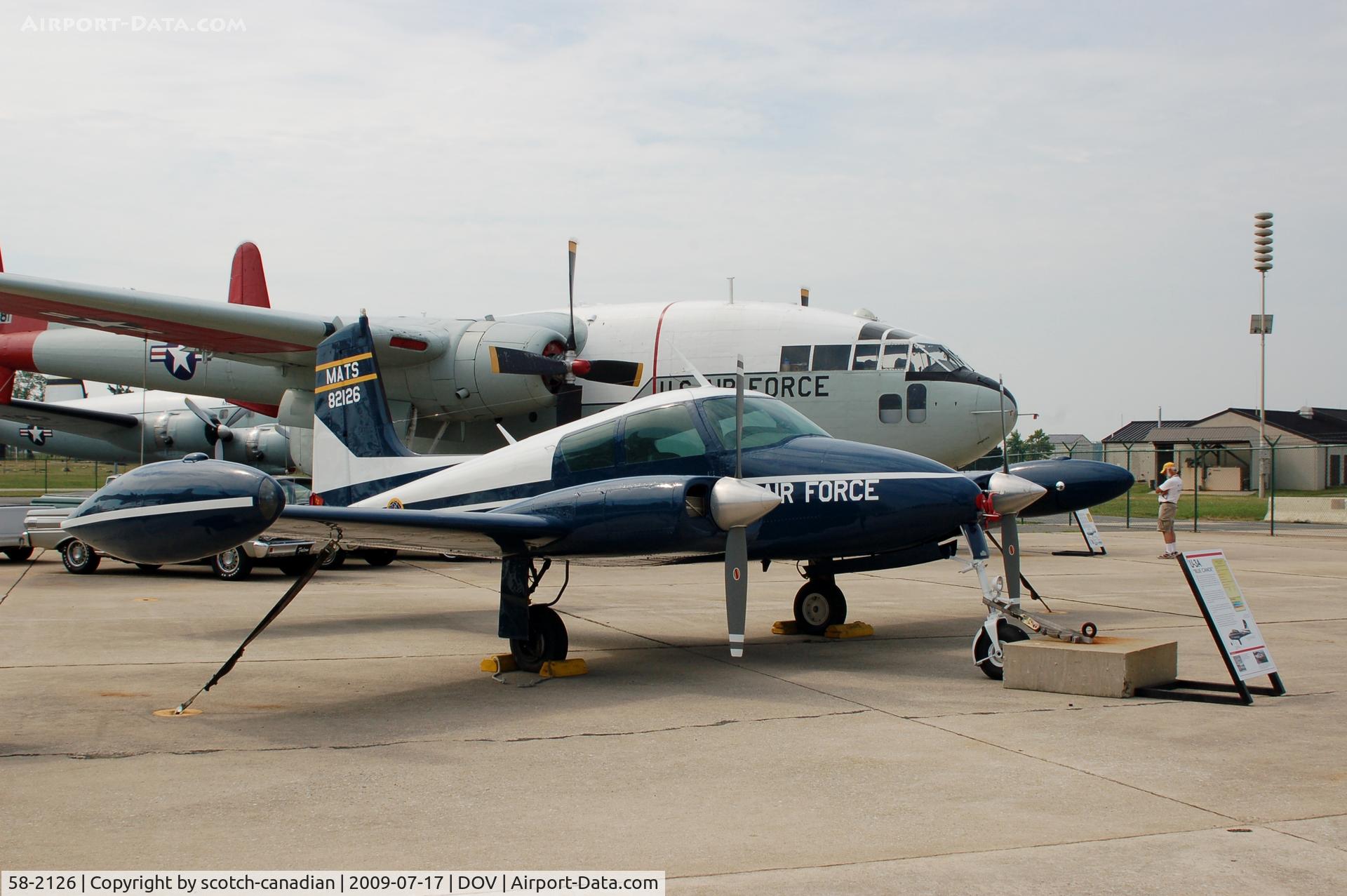 58-2126, 1958 Cessna U-3A Blue Canoe (310A) C/N 38100, 1958 Cessna U-3A 