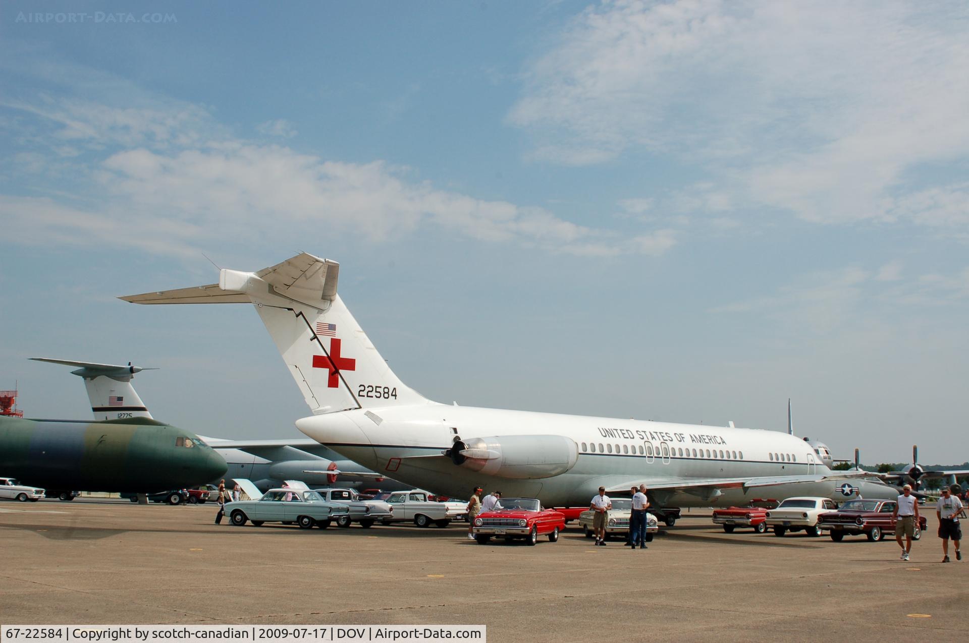 67-22584, 1967 McDonnell Douglas C-9A Nightingale C/N 47242, 1967 Douglas C-9A Nightingale and Ford Falcons at the Air Mobility Command Museum, Dover AFB, DE