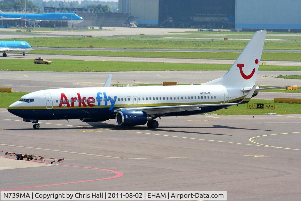 N739MA, 2004 Boeing 737-8Q8 C/N 30670, Arkefly leased from Miami Air International