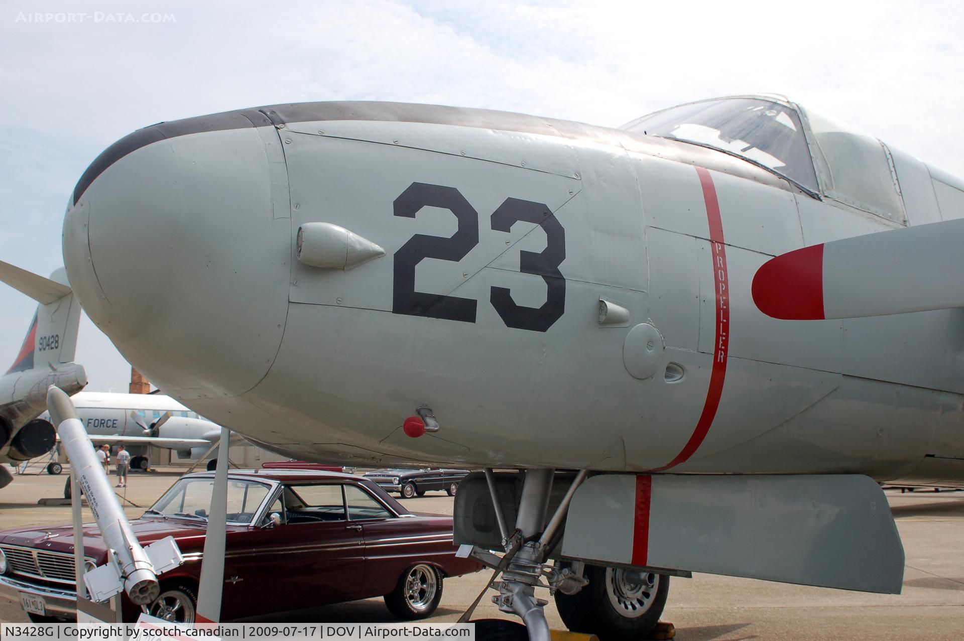 N3428G, 1944 Douglas A-26C C/N 28802, 1944 Douglas A-26C Invader and Ford Falcons at the Air Mobility Command Museum, Dover AFB, DE