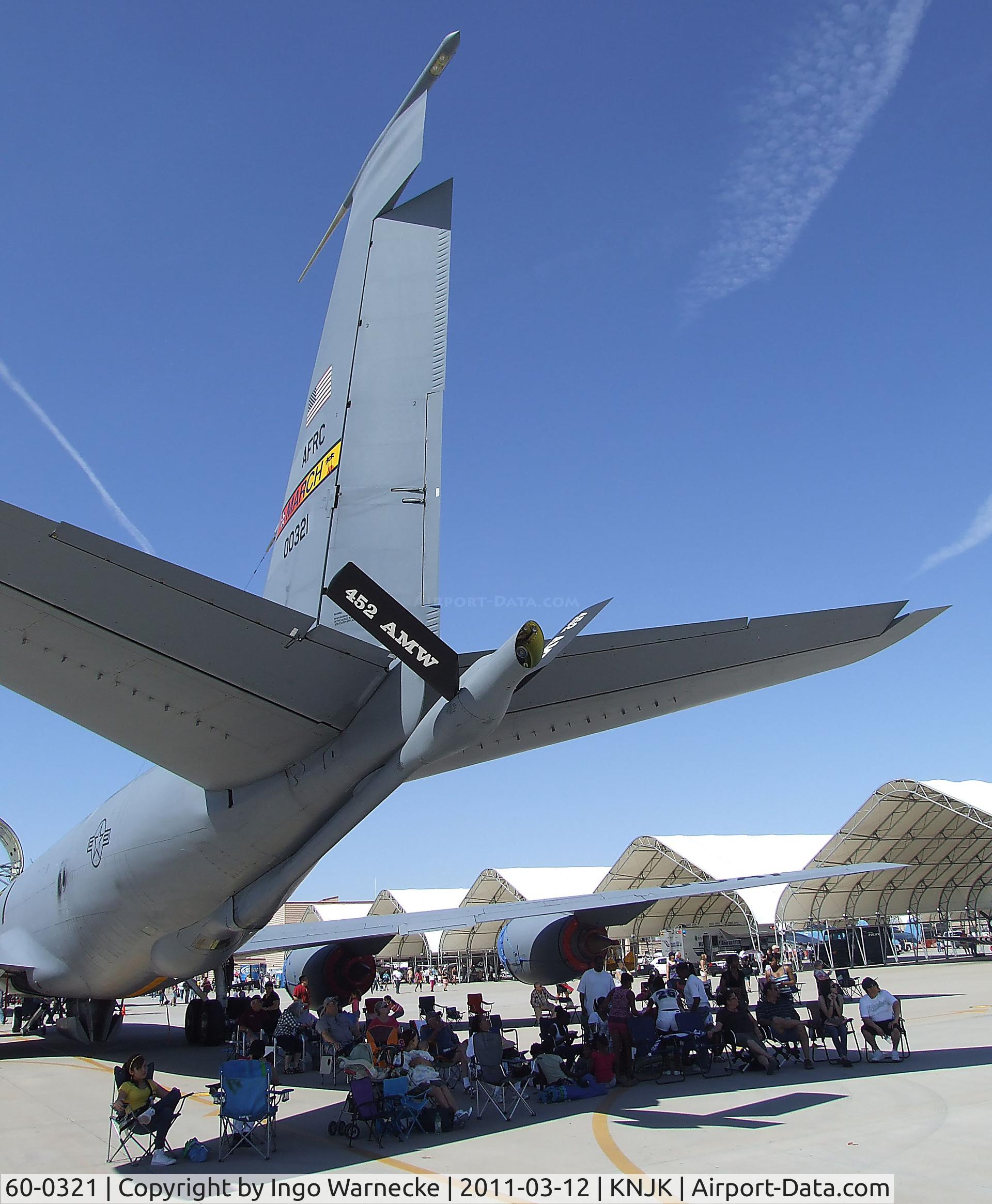 60-0321, 1960 Boeing KC-135R Stratotanker C/N 18096, Boeing KC-135R Stratotanker of the US Air Force  at the 2011 airshow at El Centro NAS, CA