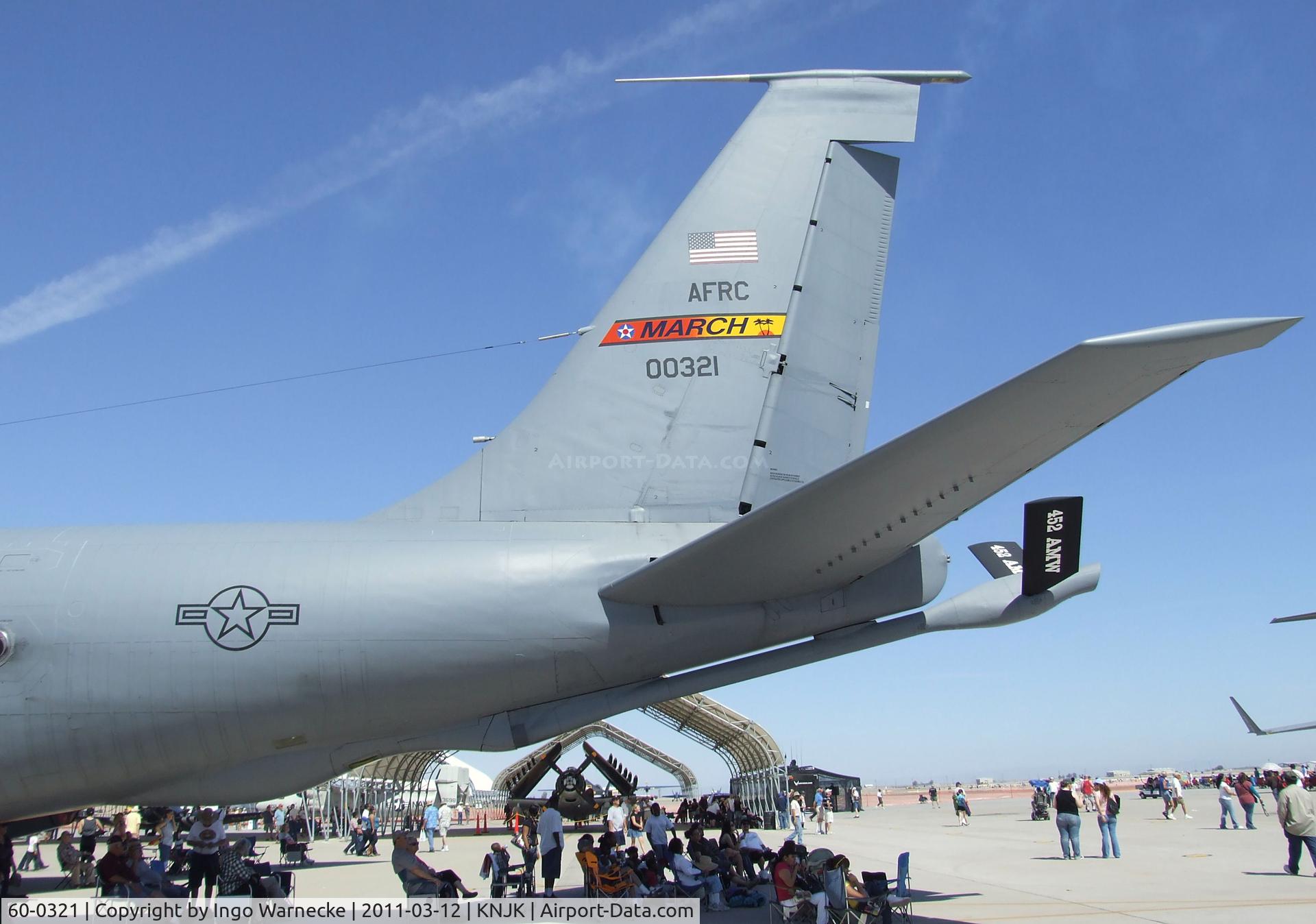 60-0321, 1960 Boeing KC-135R Stratotanker C/N 18096, Boeing KC-135R Stratotanker of the US Air Force  at the 2011 airshow at El Centro NAS, CA