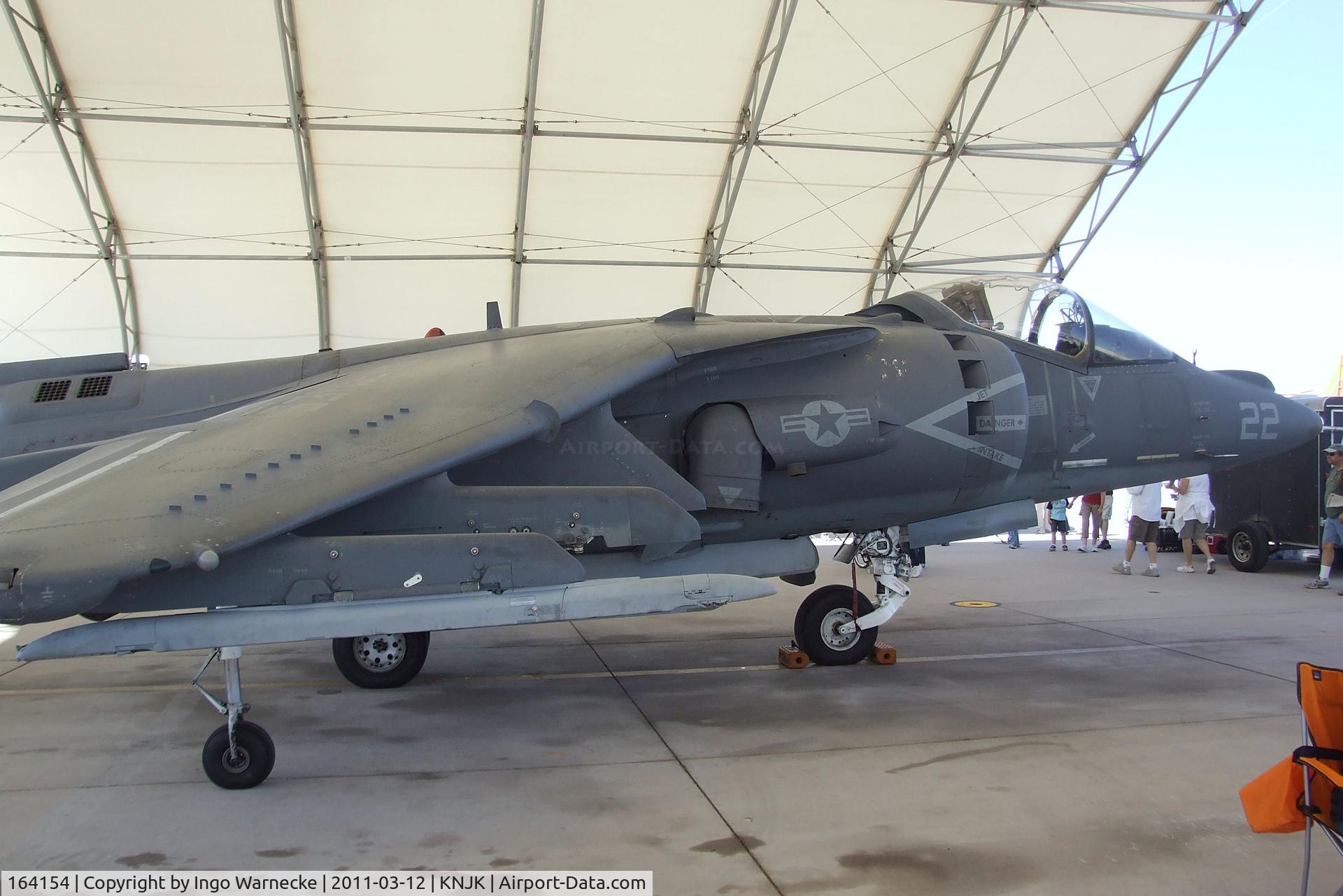 164154, McDonnell Douglas AV-8B Harrier II C/N 227, BAe / McDonnell Douglas AV-8B Harrier II of the USMC at the 2011 airshow at El Centro NAS, CA