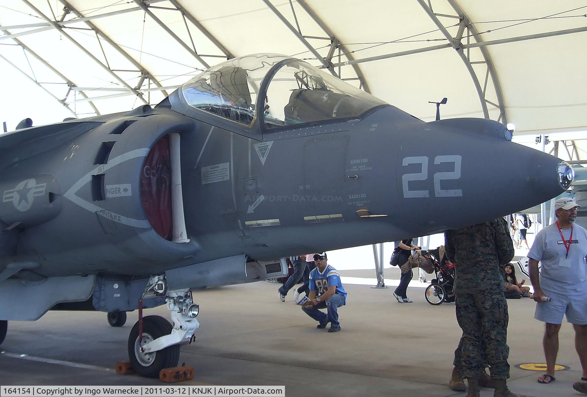 164154, McDonnell Douglas AV-8B Harrier II C/N 227, BAe / McDonnell Douglas AV-8B Harrier II of the USMC at the 2011 airshow at El Centro NAS, CA