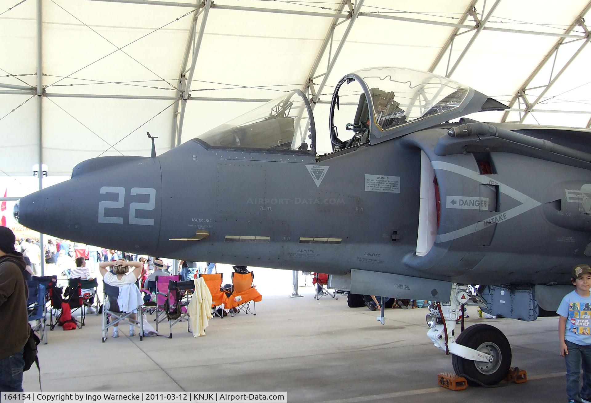 164154, McDonnell Douglas AV-8B Harrier II C/N 227, BAe / McDonnell Douglas AV-8B Harrier II of the USMC at the 2011 airshow at El Centro NAS, CA