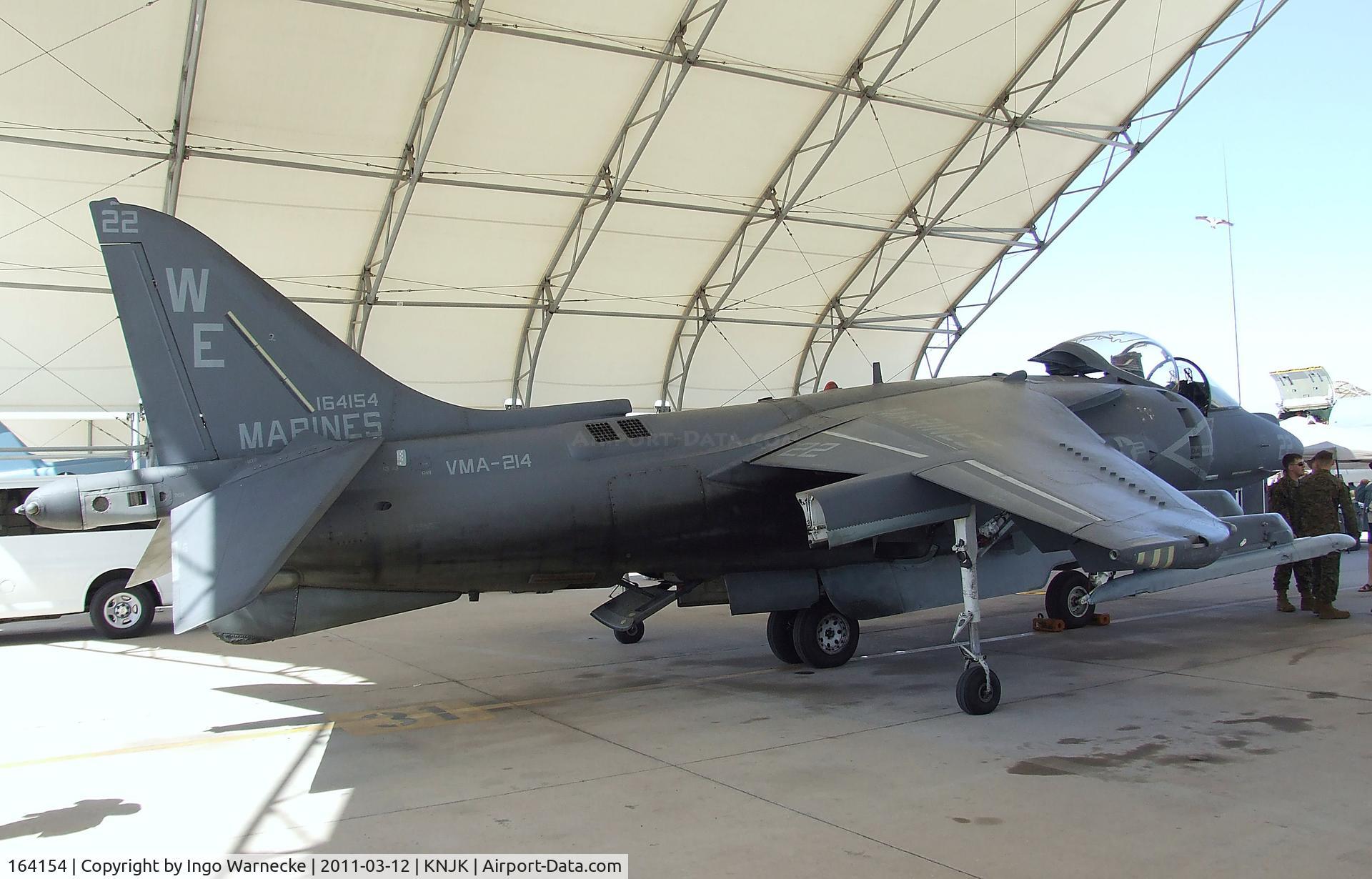 164154, McDonnell Douglas AV-8B Harrier II C/N 227, BAe / McDonnell Douglas AV-8B Harrier II of the USMC at the 2011 airshow at El Centro NAS, CA