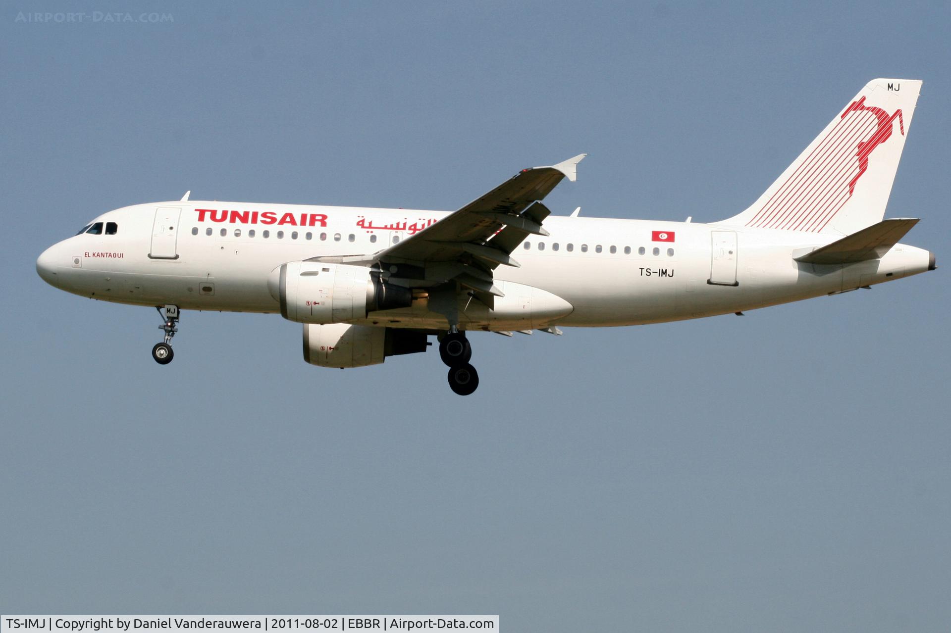 TS-IMJ, 1998 Airbus A319-114 C/N 869, Arrival of flight TU516 to RWY 25L