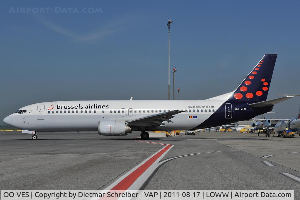 OO-VES, 1996 Boeing 737-43Q C/N 28493, Brussels Airlines Boeing 737-400