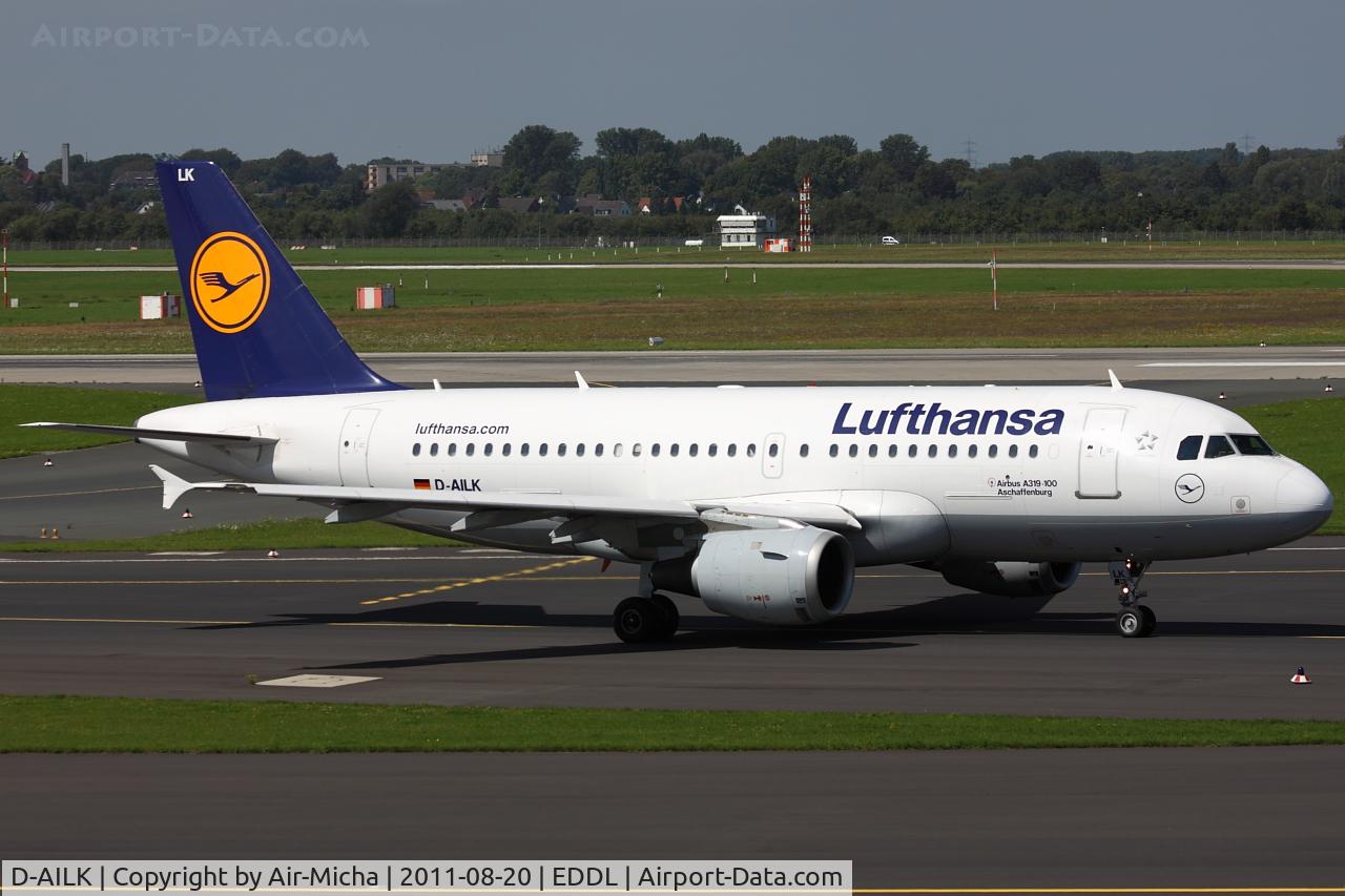 D-AILK, 1997 Airbus A319-114 C/N 679, Lufthansa, Airbus A319-114, CN: 0679, Name: Aschaffenburg