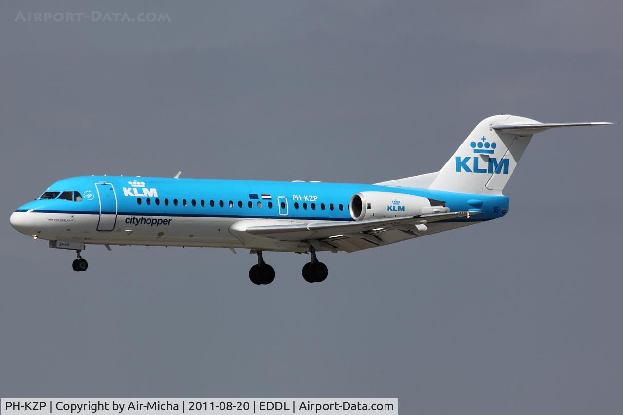 PH-KZP, 1995 Fokker 70 (F-28-0070) C/N 11539, KLM Cityhopper, Fokker F70, CN: 11539