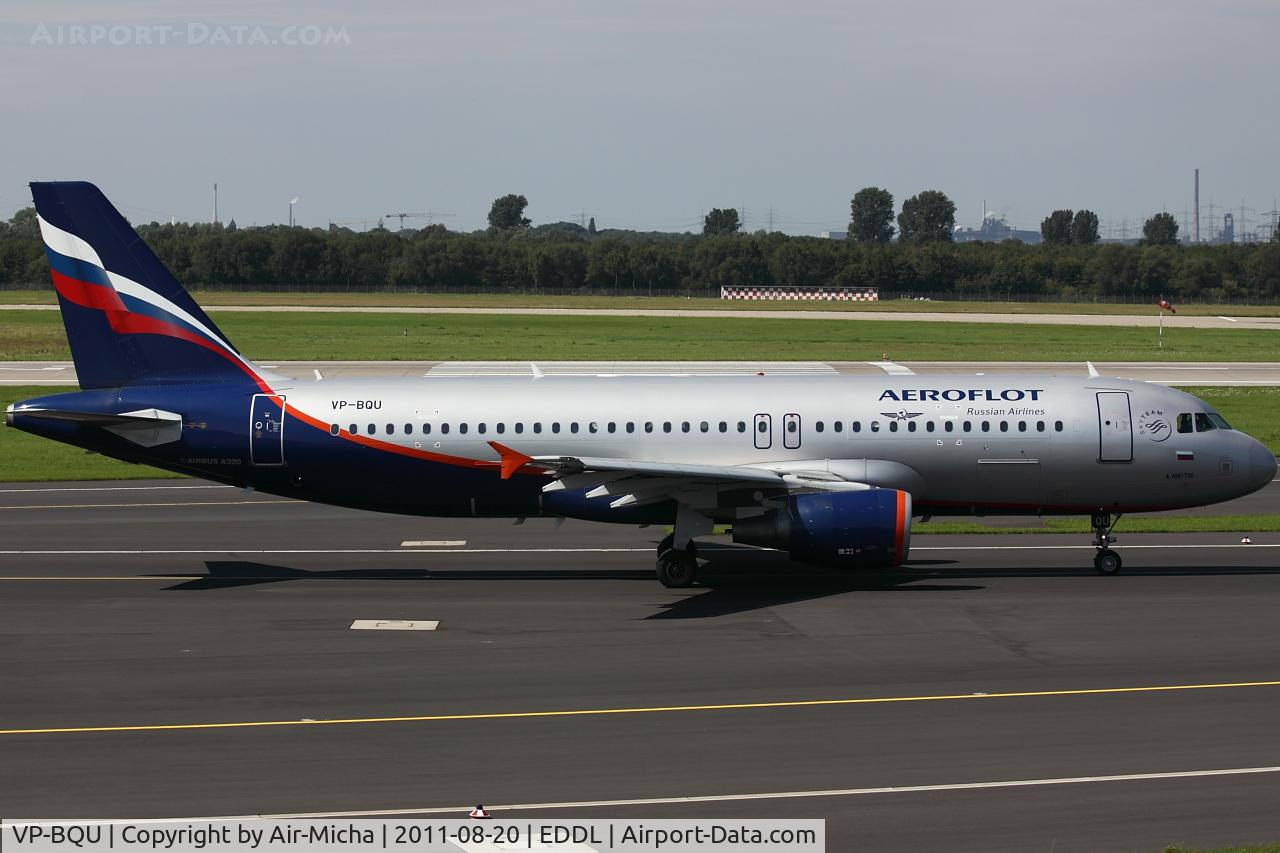 VP-BQU, 2008 Airbus A320-214 C/N 3373, Aeroflot, Airbus A320-214, CN: 3373, Name: A. Nikitin