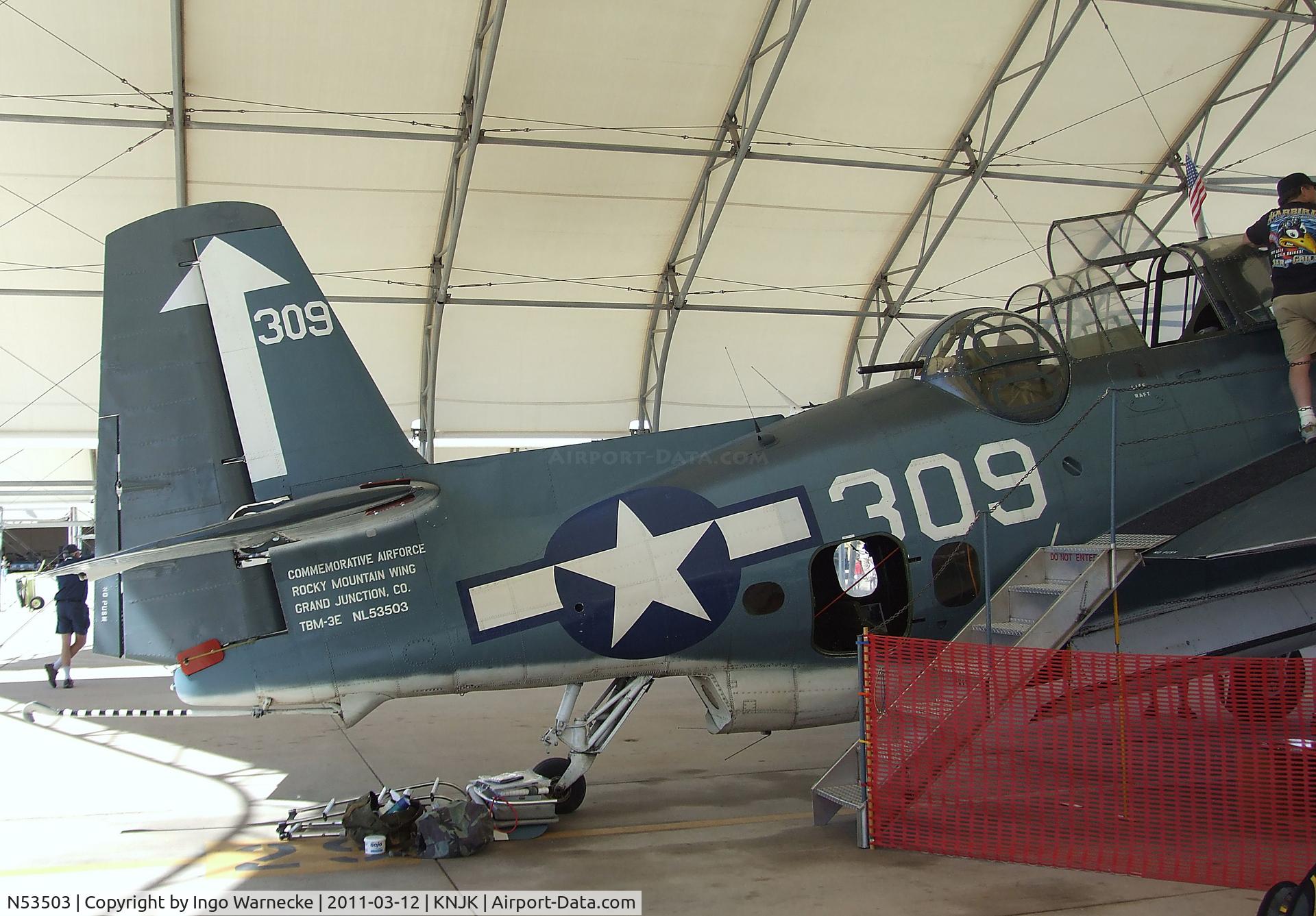 N53503, 1945 Grumman TBM-3E Avenger C/N 53503, Grumman (General Motors) TBM-3E Avenger at the 2011 airshow at El Centro NAS, CA
