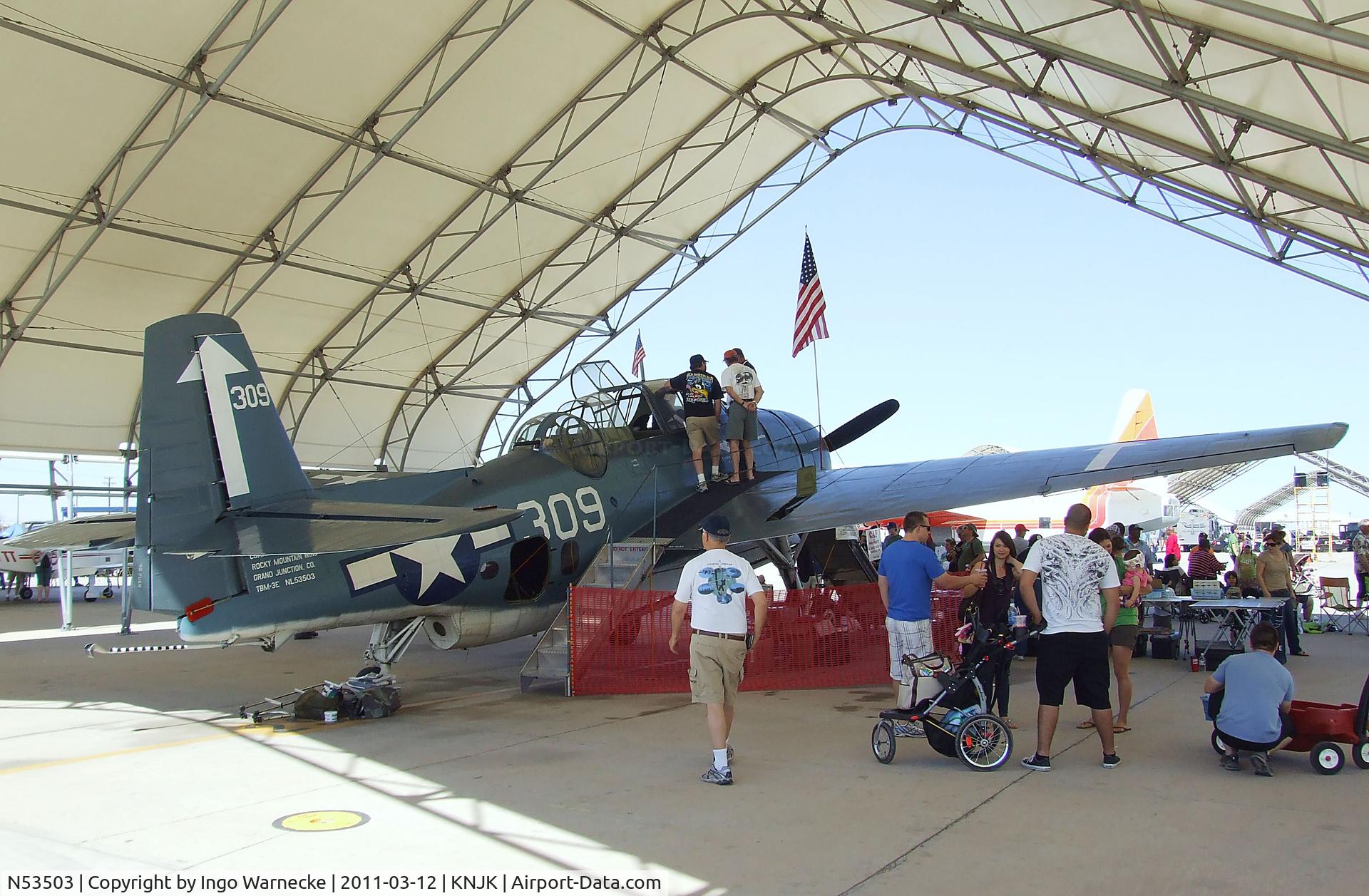N53503, 1945 Grumman TBM-3E Avenger C/N 53503, Grumman (General Motors) TBM-3E Avenger at the 2011 airshow at El Centro NAS, CA
