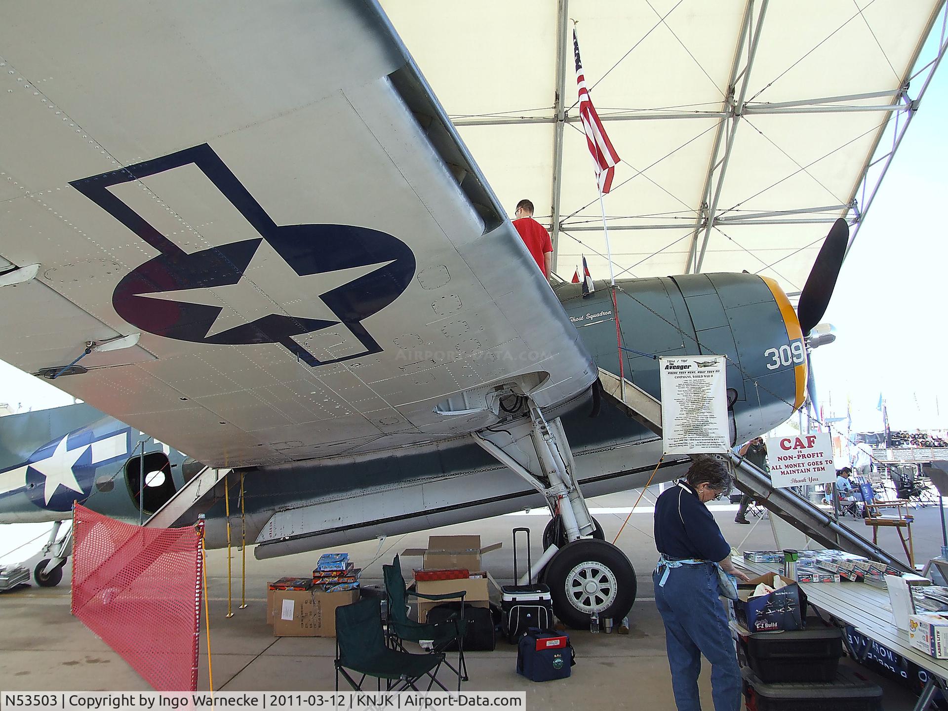 N53503, 1945 Grumman TBM-3E Avenger C/N 53503, Grumman (General Motors) TBM-3E Avenger at the 2011 airshow at El Centro NAS, CA