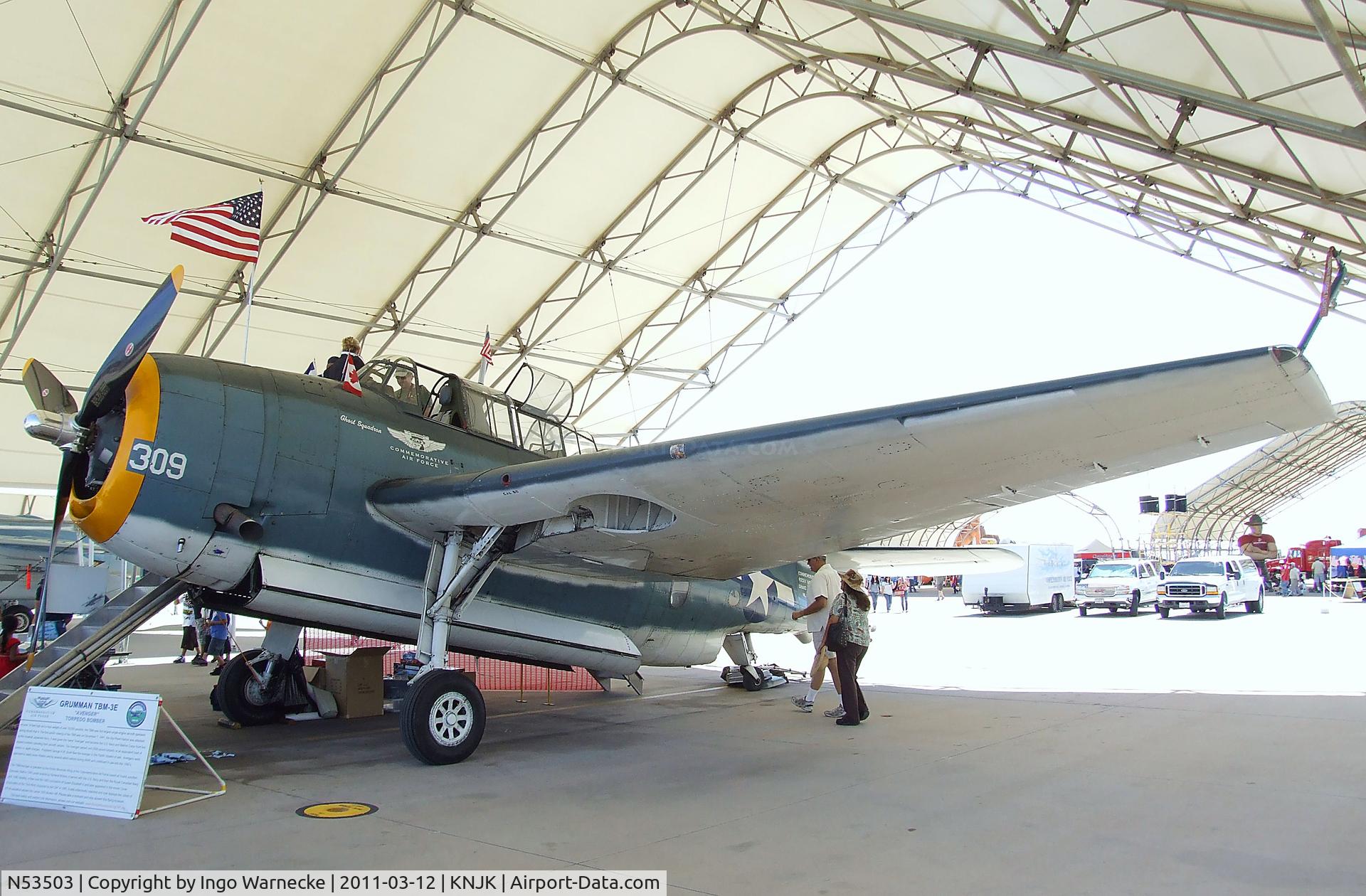 N53503, 1945 Grumman TBM-3E Avenger C/N 53503, Grumman (General Motors) TBM-3E Avenger at the 2011 airshow at El Centro NAS, CA