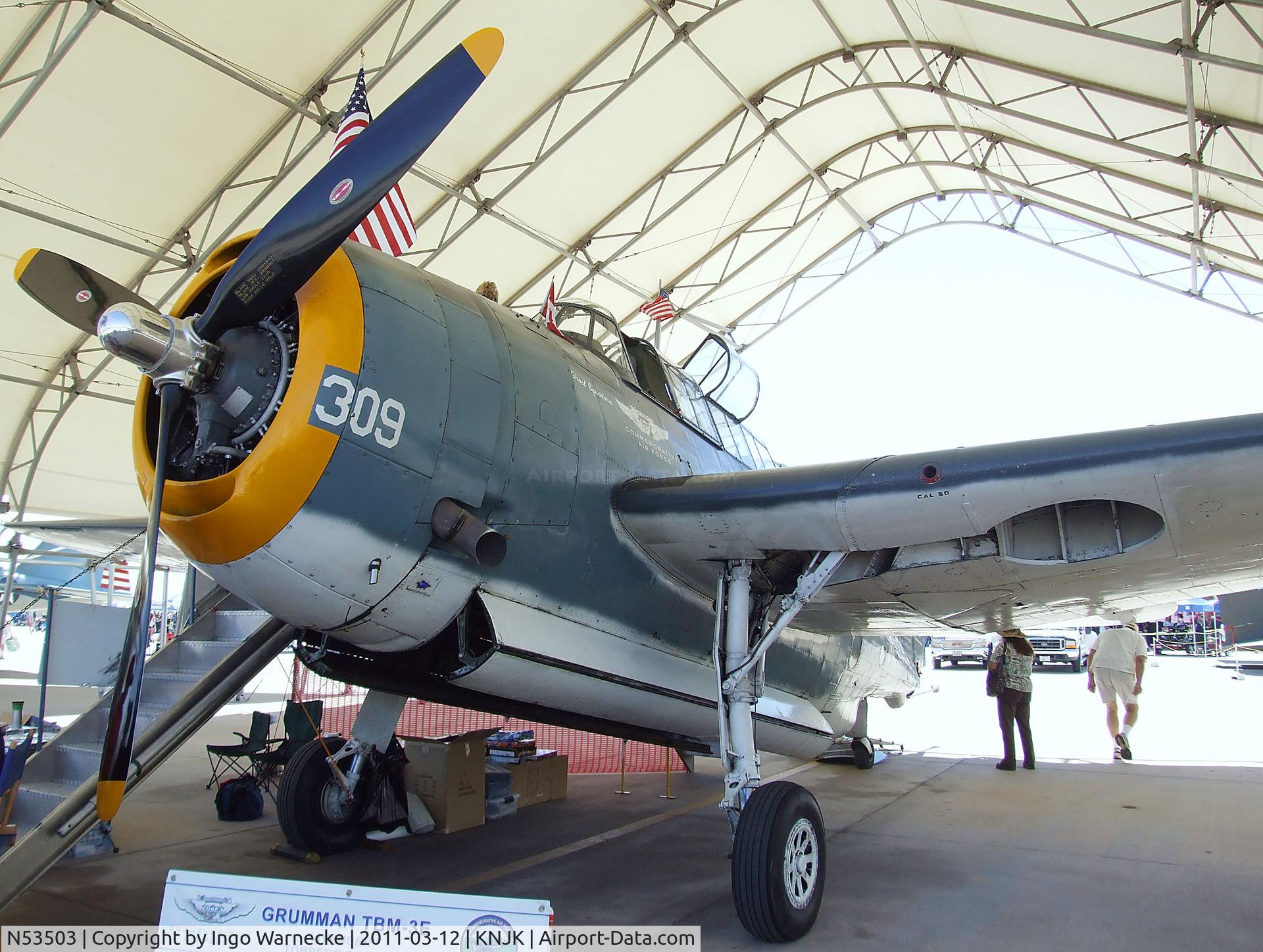 N53503, 1945 Grumman TBM-3E Avenger C/N 53503, Grumman (General Motors) TBM-3E Avenger at the 2011 airshow at El Centro NAS, CA