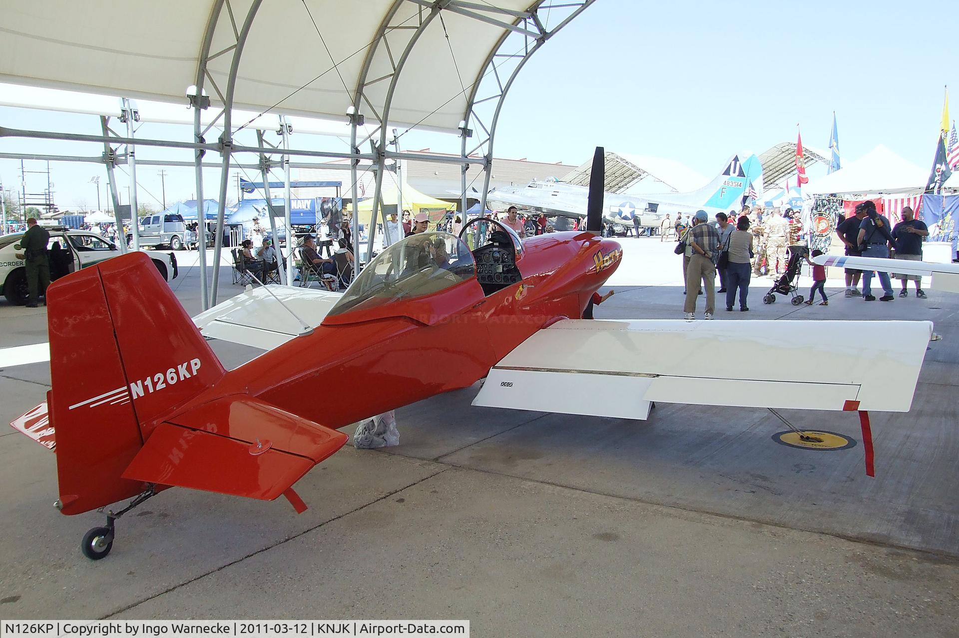 N126KP, 1980 Vans RV-3 C/N 470, Vans (Shiner) RV-3 at the 2011 airshow at El Centro NAS, CA