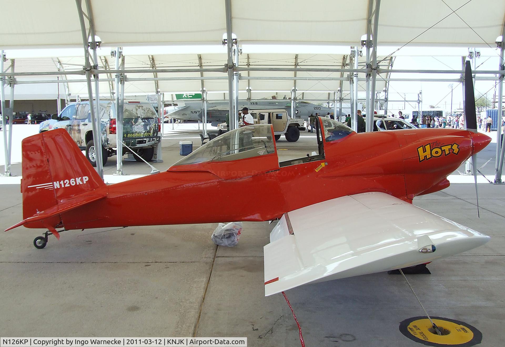 N126KP, 1980 Vans RV-3 C/N 470, Vans (Shiner) RV-3 at the 2011 airshow at El Centro NAS, CA