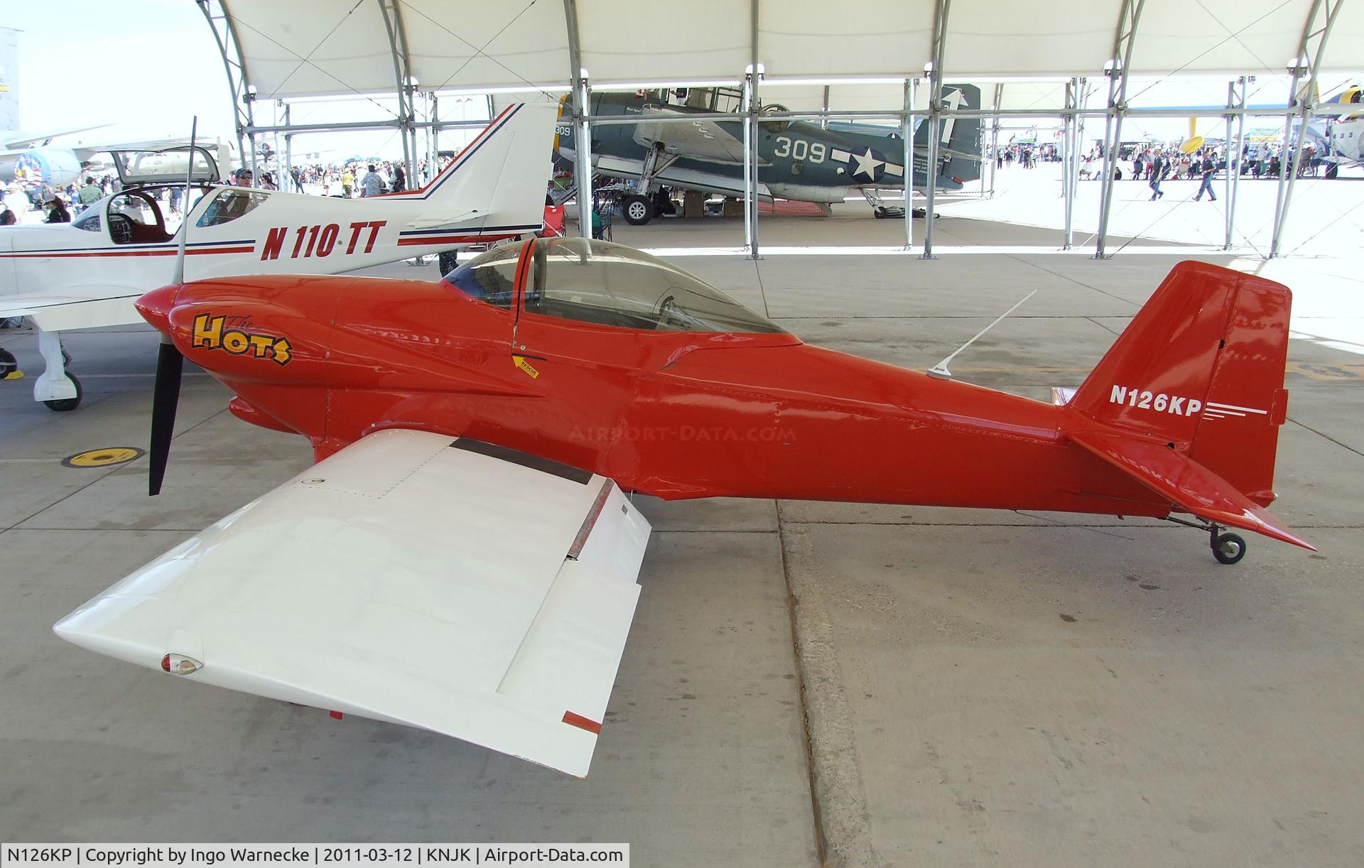 N126KP, 1980 Vans RV-3 C/N 470, Vans (Shiner) RV-3 at the 2011 airshow at El Centro NAS, CA