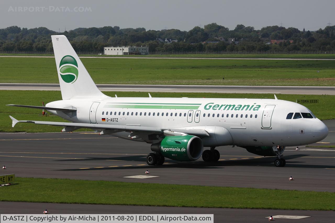 D-ASTZ, 2007 Airbus A319-112 C/N 3019, Germania, Airbus A319-112, CN: 3019