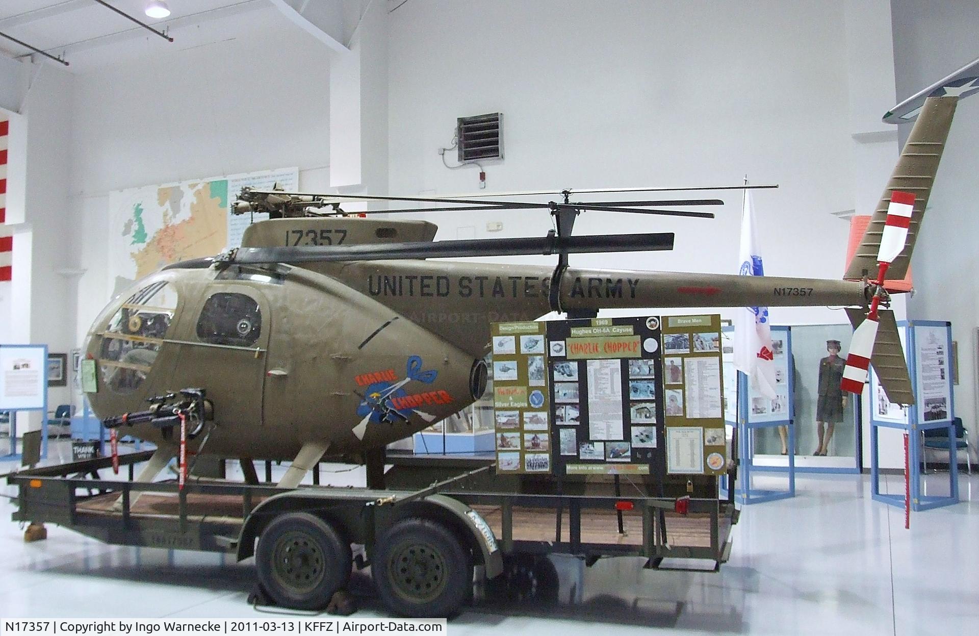 N17357, Hughes OH-6A Cayuse C/N 1317, Hughes OH-6A Cayuse at the CAF Arizona Wing Museum, Mesa AZ