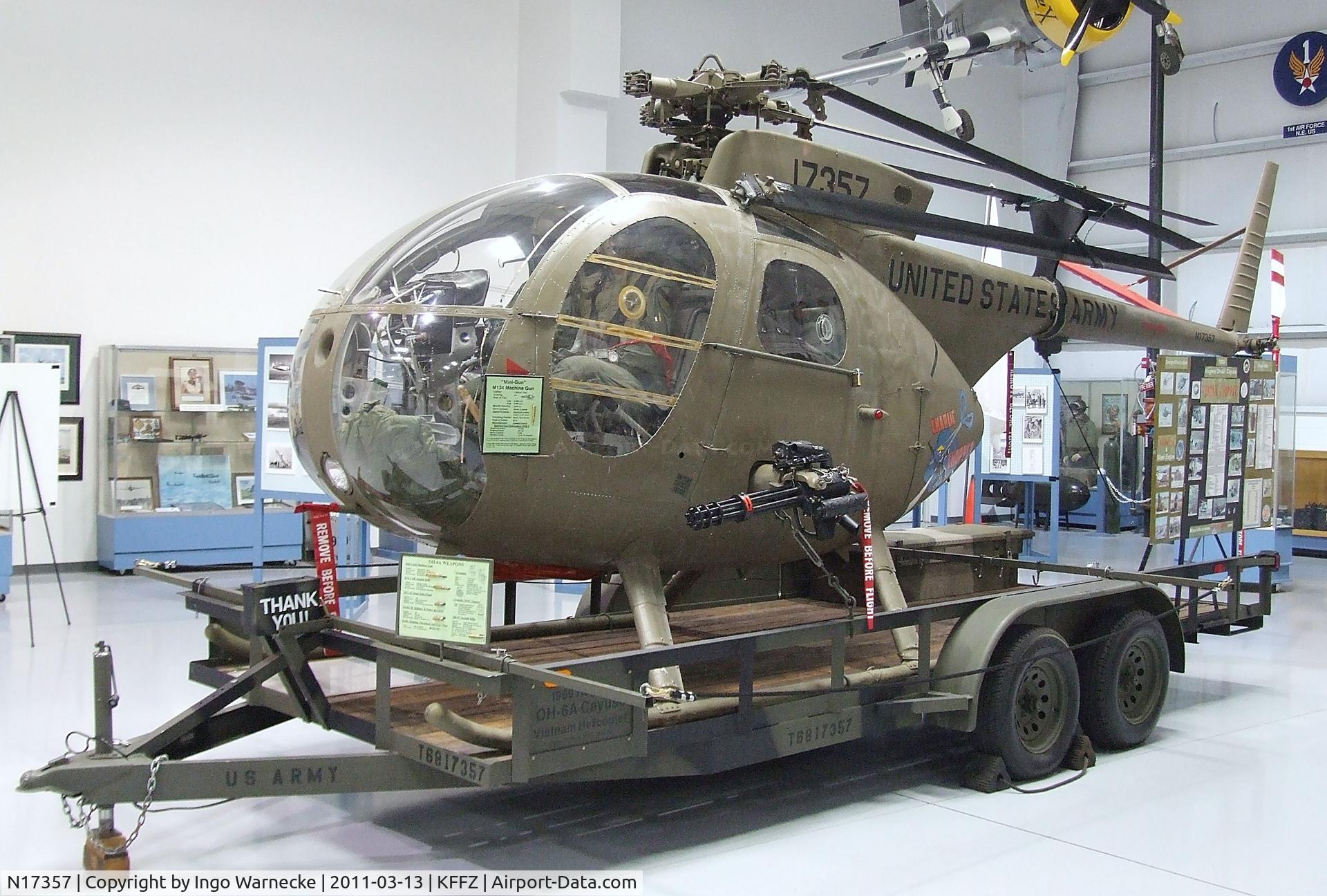 N17357, Hughes OH-6A Cayuse C/N 1317, Hughes OH-6A Cayuse at the CAF Arizona Wing Museum, Mesa AZ