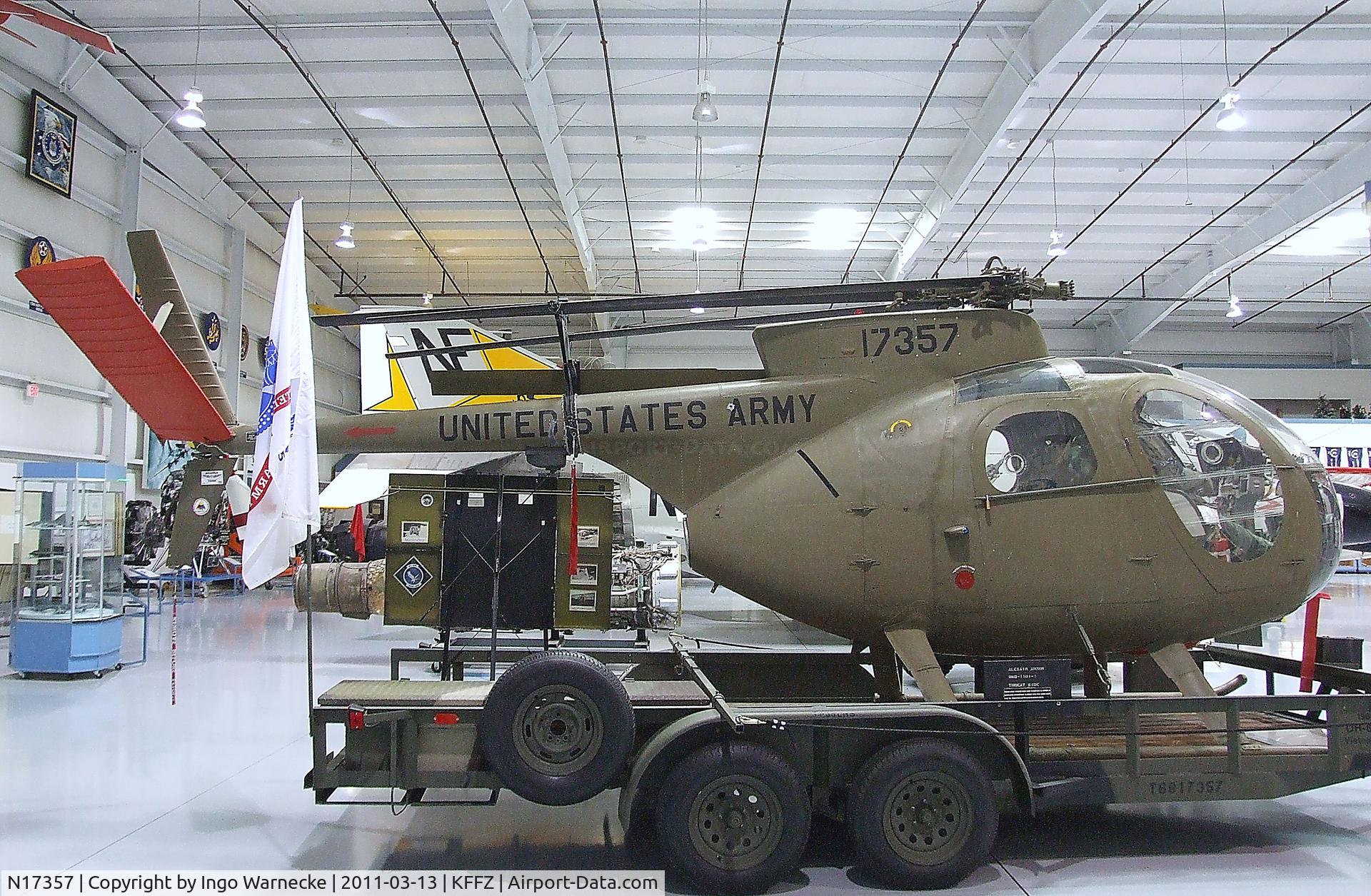 N17357, Hughes OH-6A Cayuse C/N 1317, Hughes OH-6A Cayuse at the CAF Arizona Wing Museum, Mesa AZ