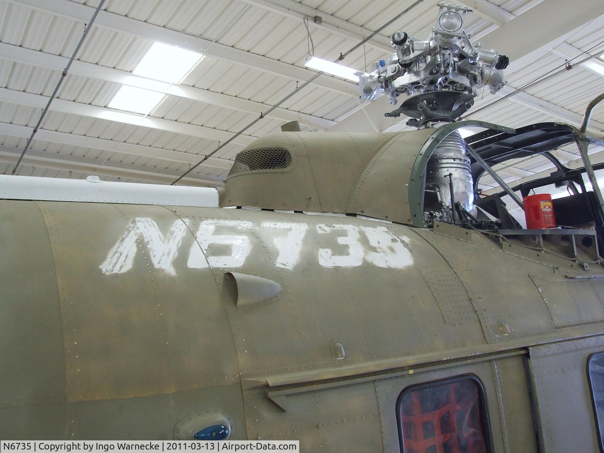 N6735, 1971 Sikorsky UH-19D Chickasaw C/N 54-1416, Sikorsky UH-19D Chickasaw  at the CAF Arizona Wing Museum, Mesa AZ