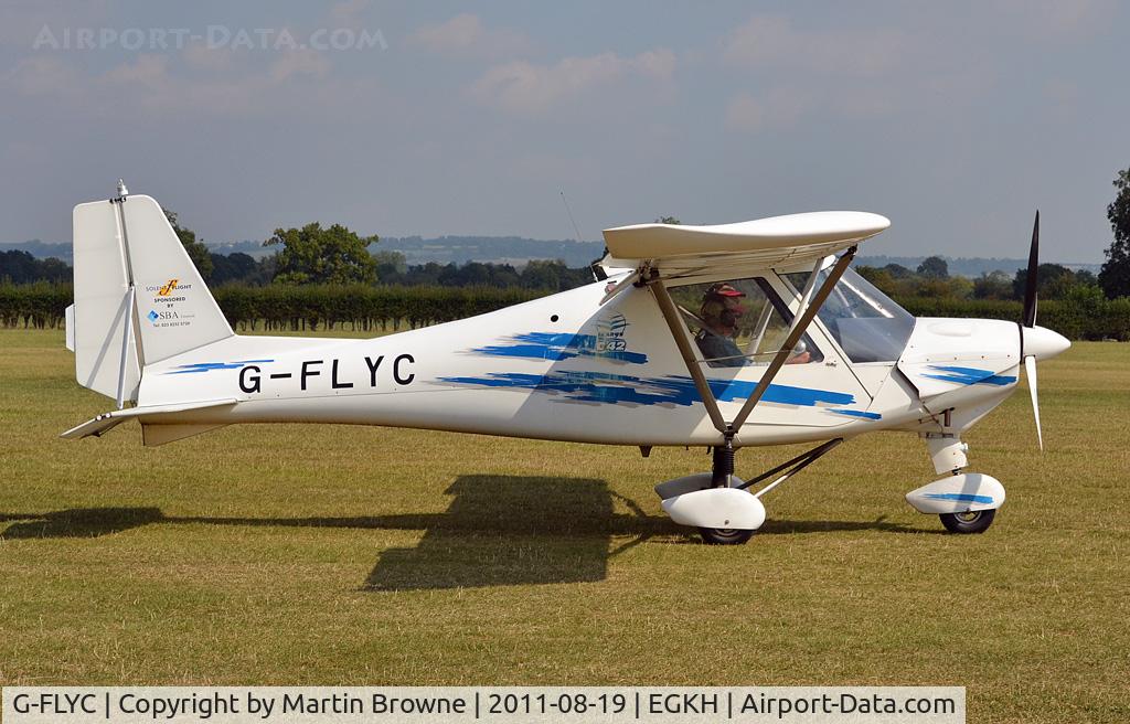 G-FLYC, 2005 Comco Ikarus C42 FB100 C/N 0503-6656, SHOT AT HEADCORN