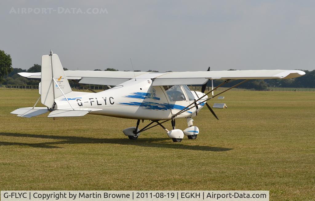 G-FLYC, 2005 Comco Ikarus C42 FB100 C/N 0503-6656, SHOT AT HEADCORN