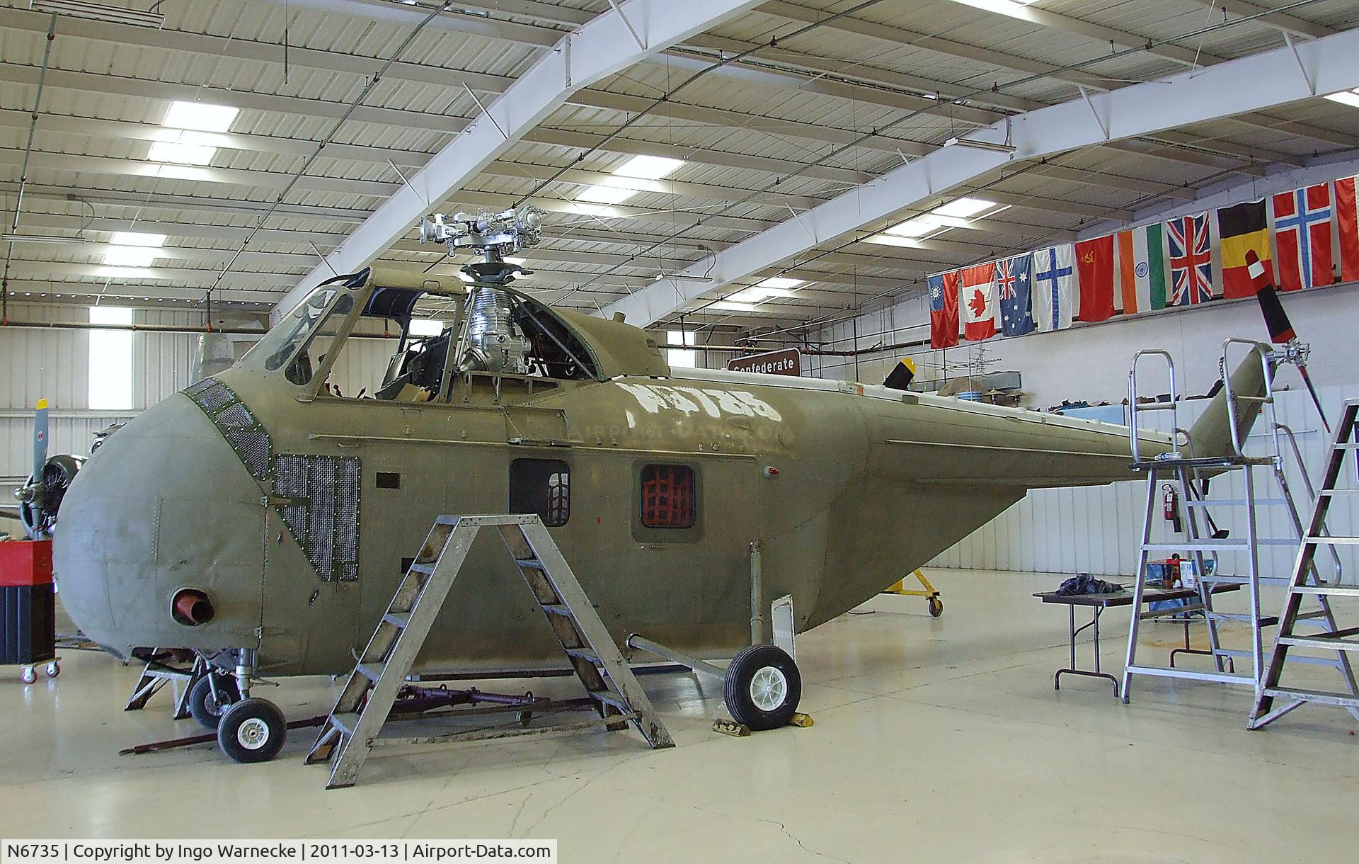 N6735, 1971 Sikorsky UH-19D Chickasaw C/N 54-1416, Sikorsky UH-19D Chickasaw at the CAF Arizona Wing Museum, Mesa AZ