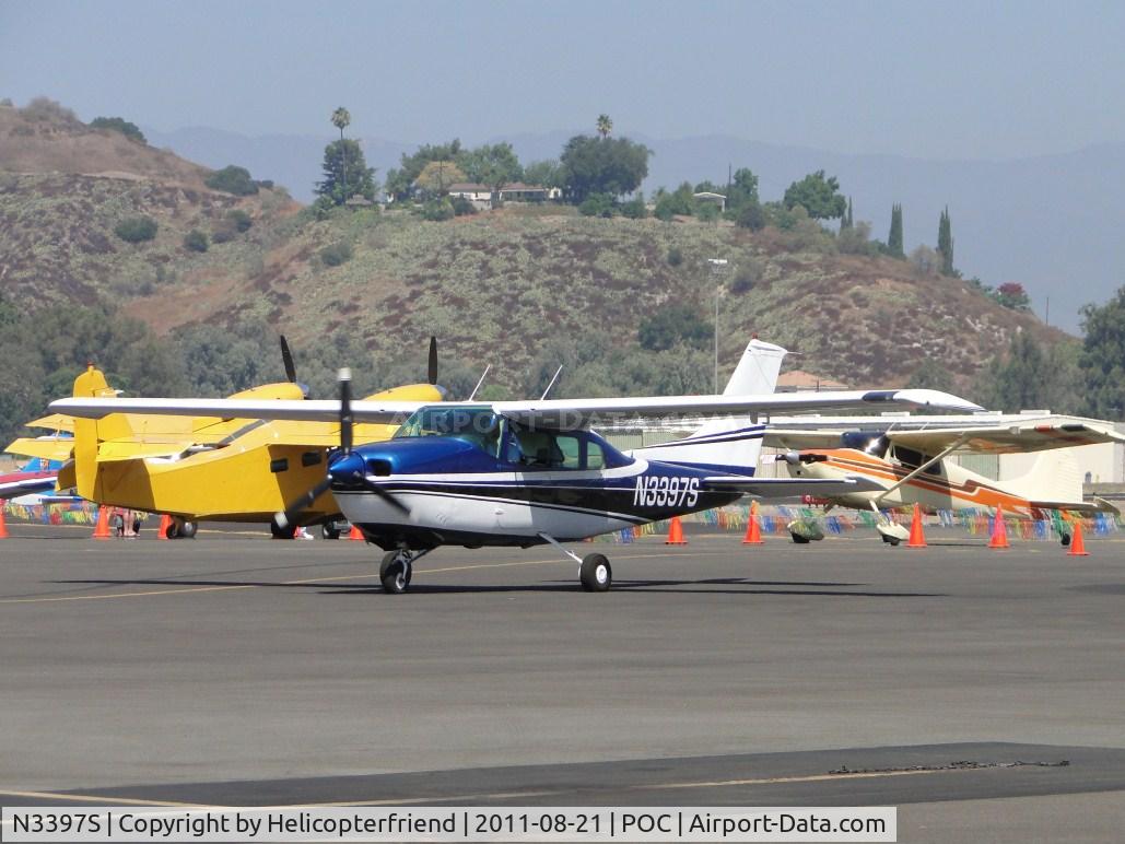 N3397S, 1969 Cessna 210J Centurion C/N 21059197, Parked outside the display area in transient parking