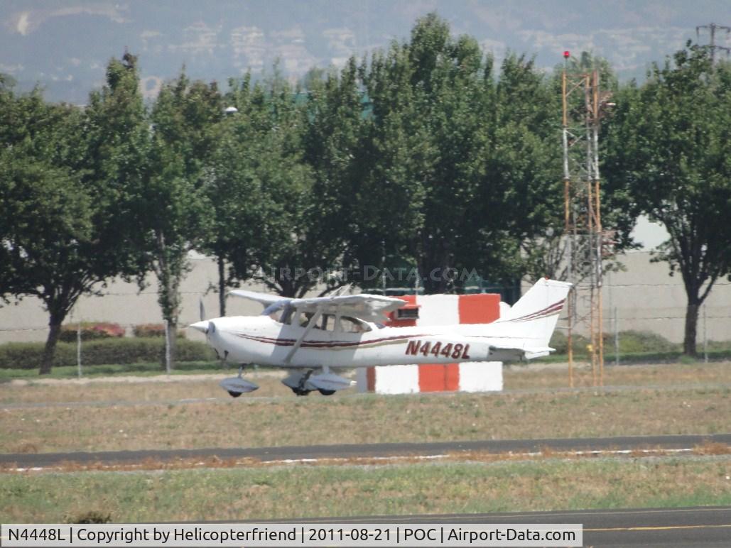 N4448L, 1966 Cessna 172G C/N 17254541, Safely down and rolling out