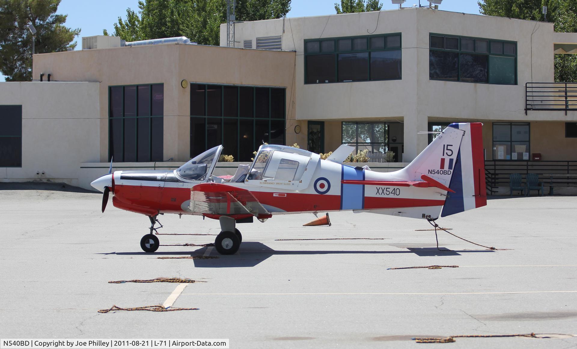 N540BD, 1973 Scottish Aviation Bulldog T.1 C/N BH120/232, Sweet