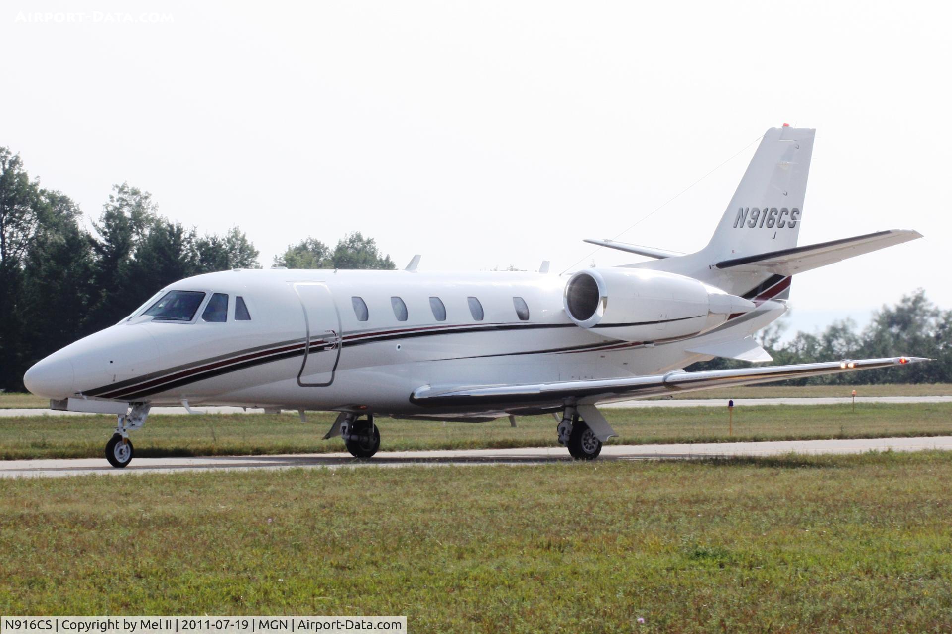 N916CS, 2006 Cessna 560XLS Citation Excel C/N 560-5625, Taxi From Landing RWY 28