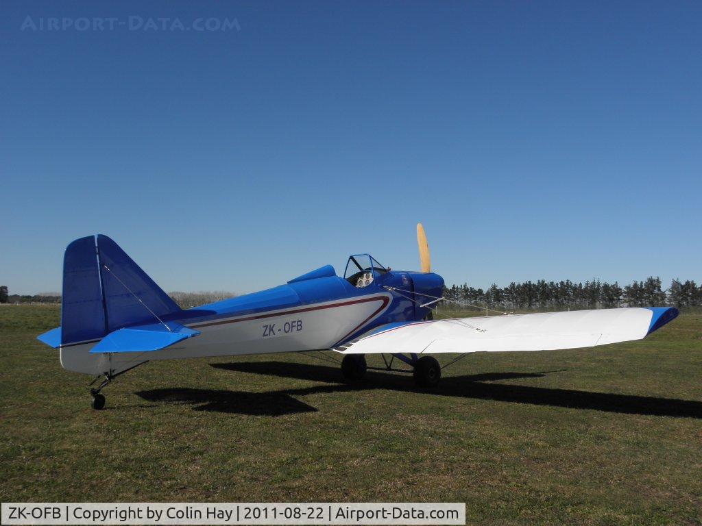 ZK-OFB, 1969 Bowers Fly Baby 1A C/N 65-16, Previously N9122.  Now domiciled in N.Z. as ZK-OFB,  at Oamaru Airport's  Heritage & Sport Aviation - North Otago.
